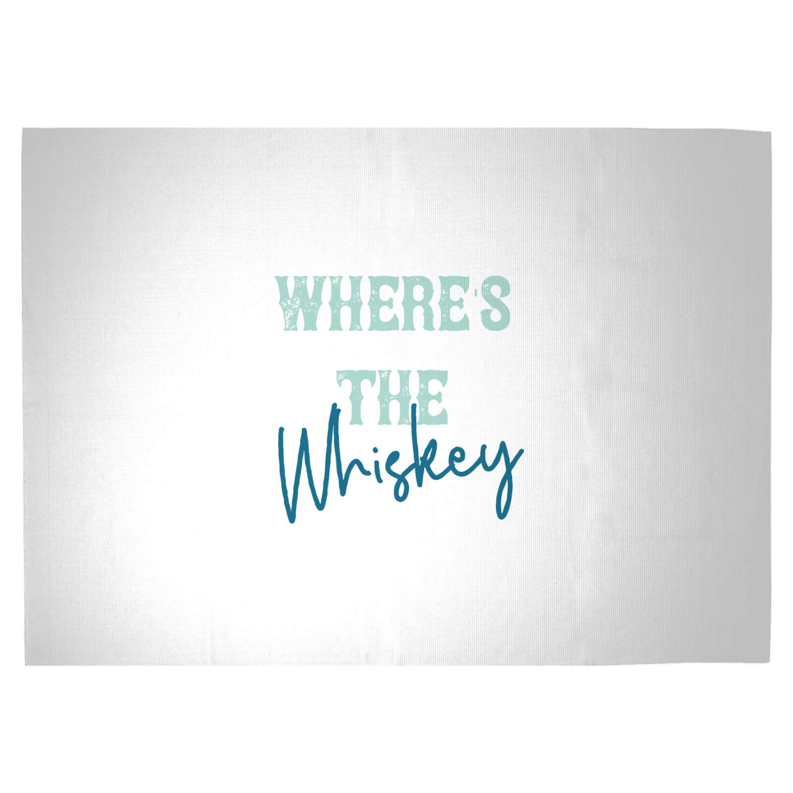 Where's The Whiskey Woven Rug - Large