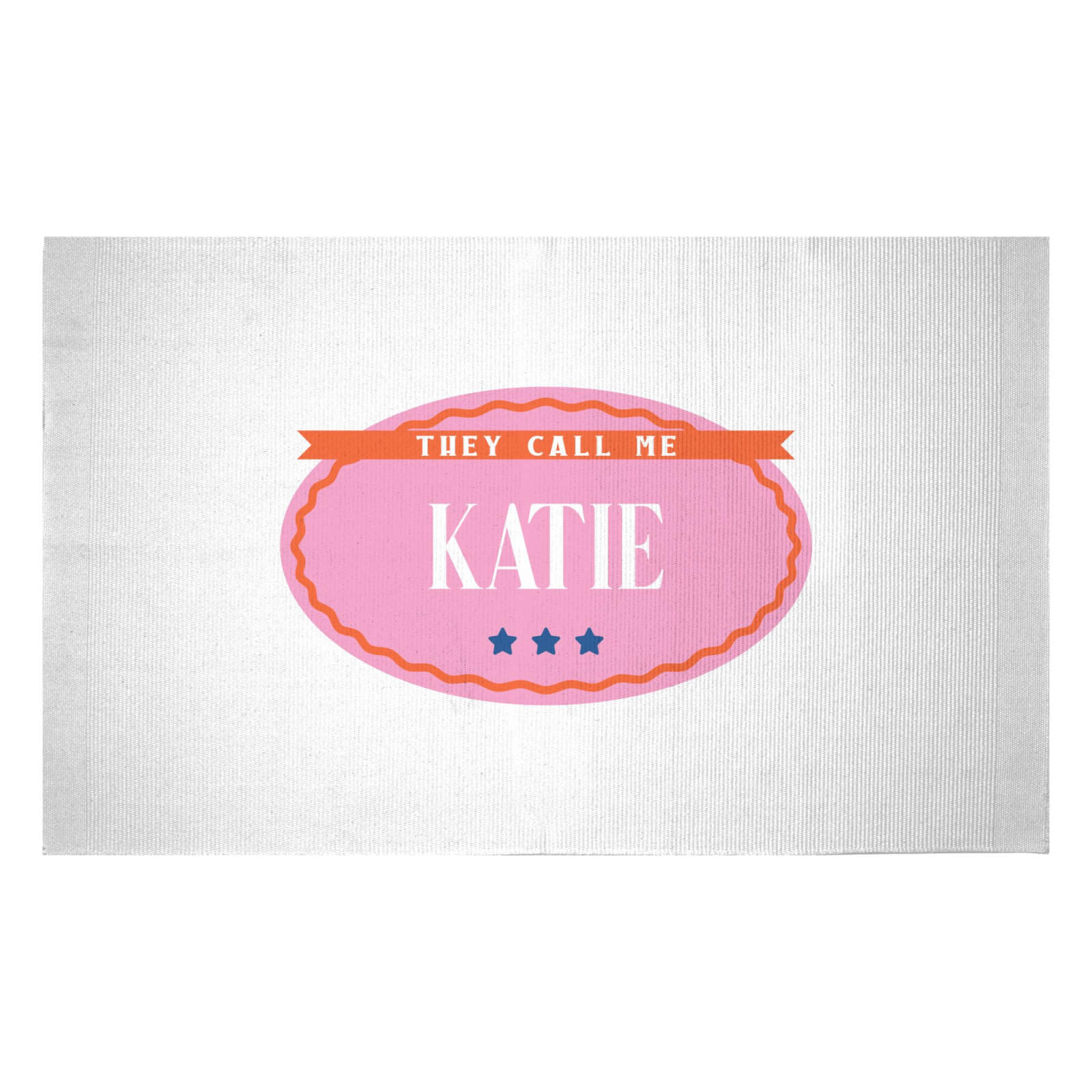 They Call Me Katie Woven Rug - Small