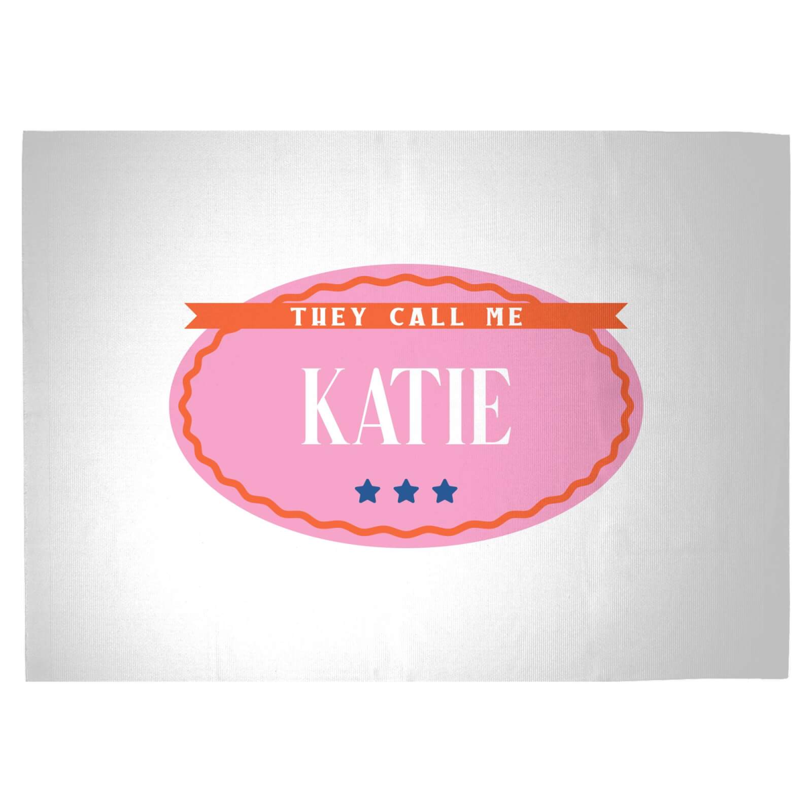 They Call Me Katie Woven Rug - Large