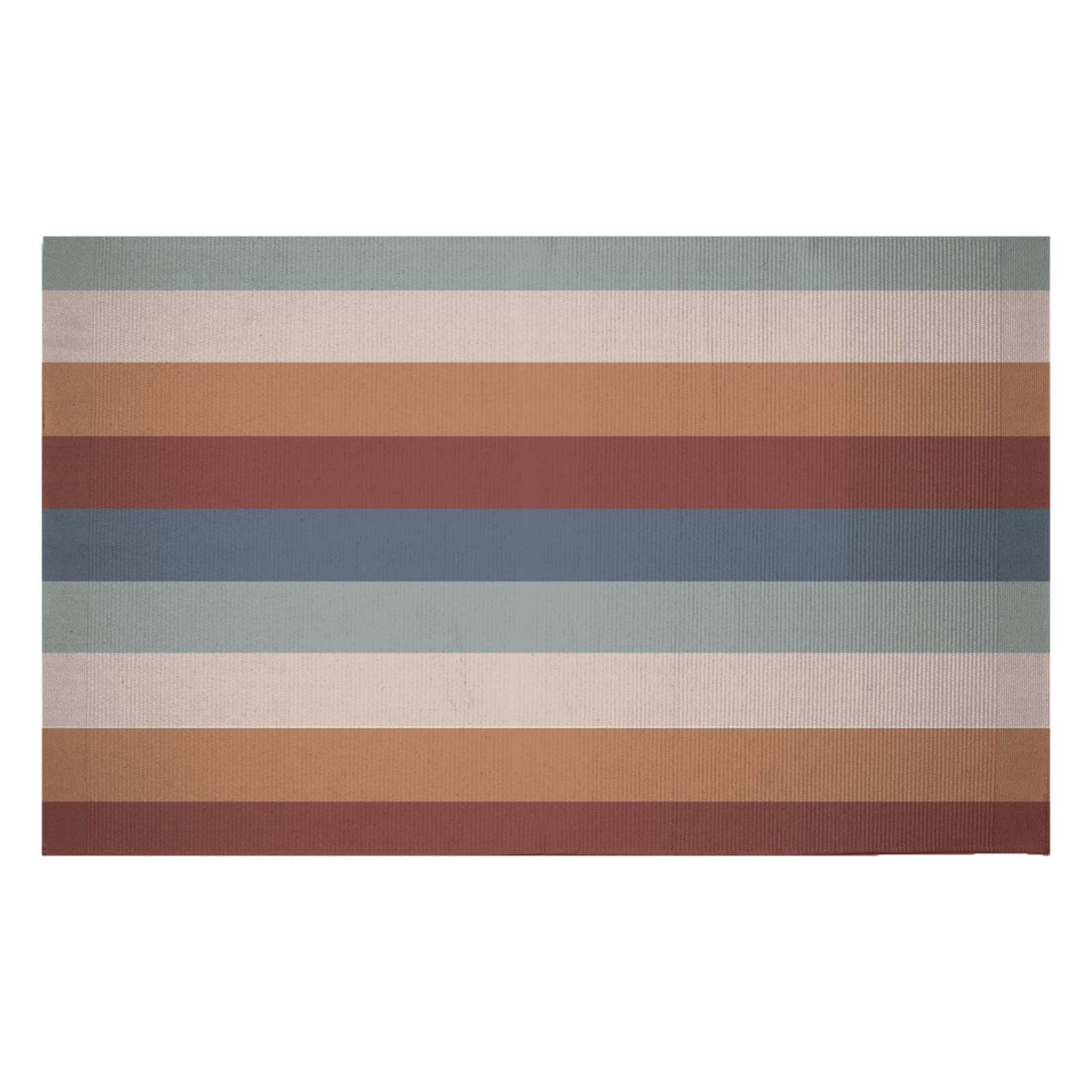 Winter Retro Stripes Woven Rug - Small