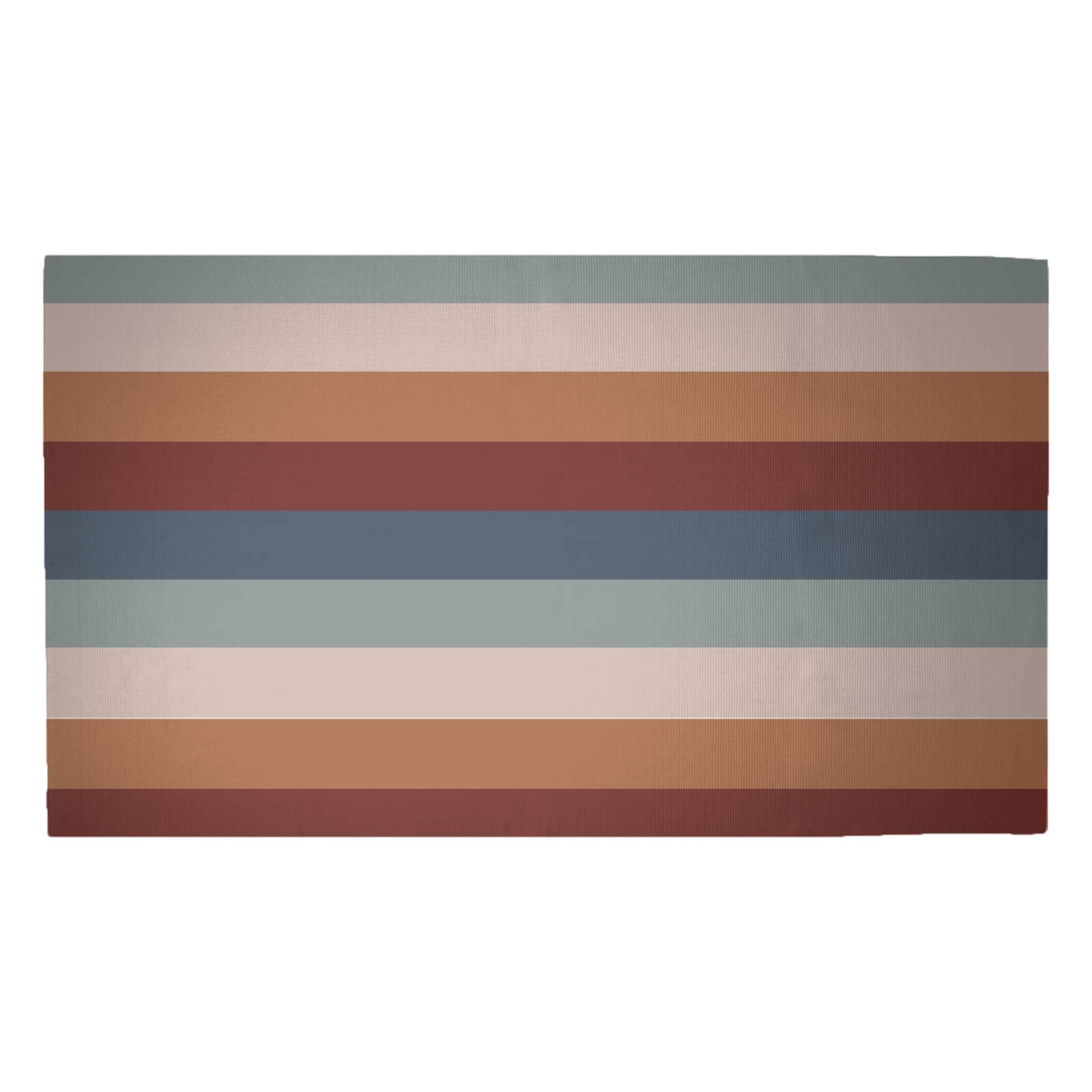Winter Retro Stripes Woven Rug - Medium