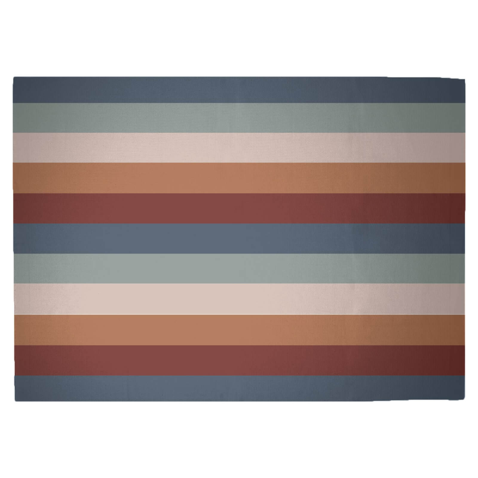 Winter Retro Stripes Woven Rug - Large