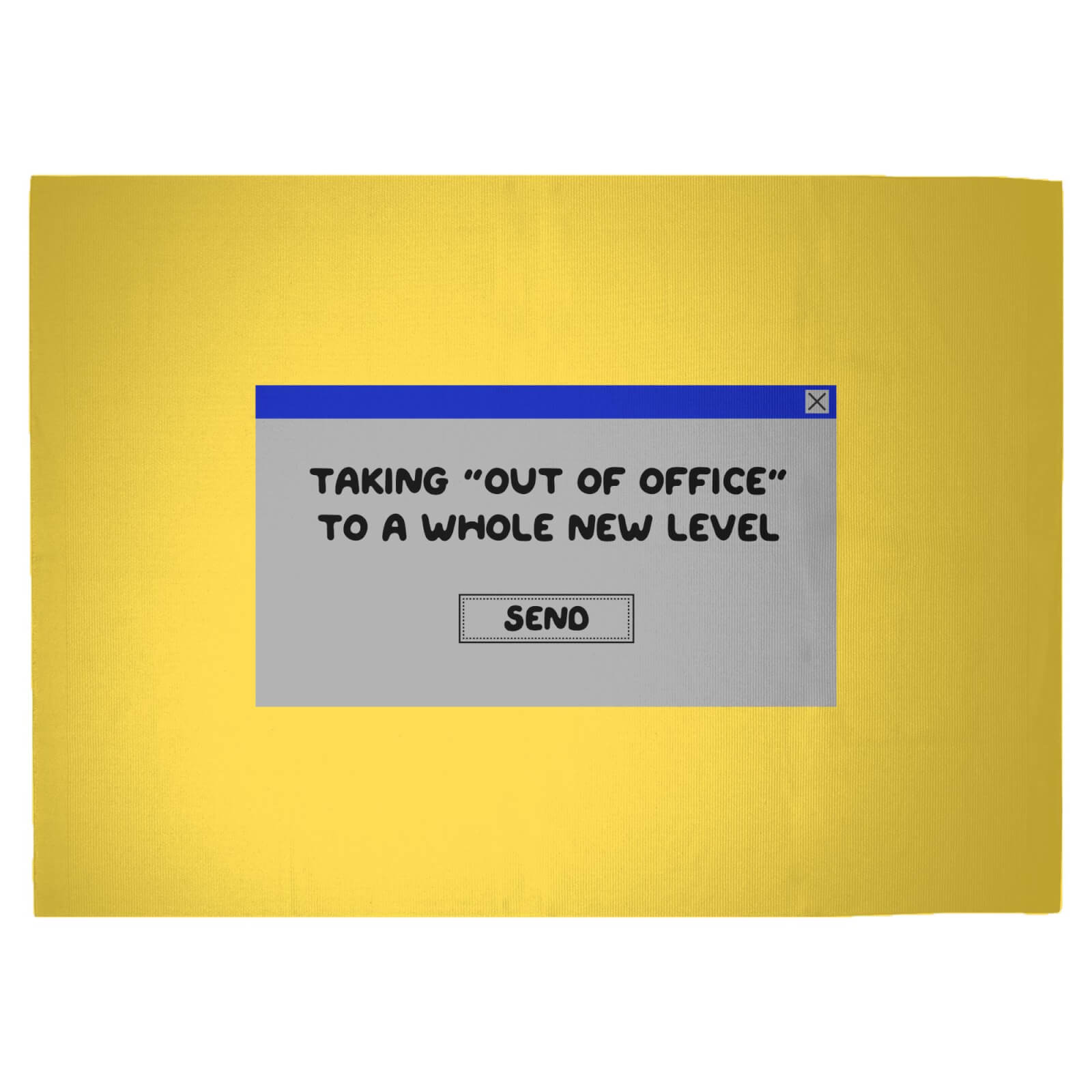 Taking Out Of Office To A Whole New Level Woven Rug - Large