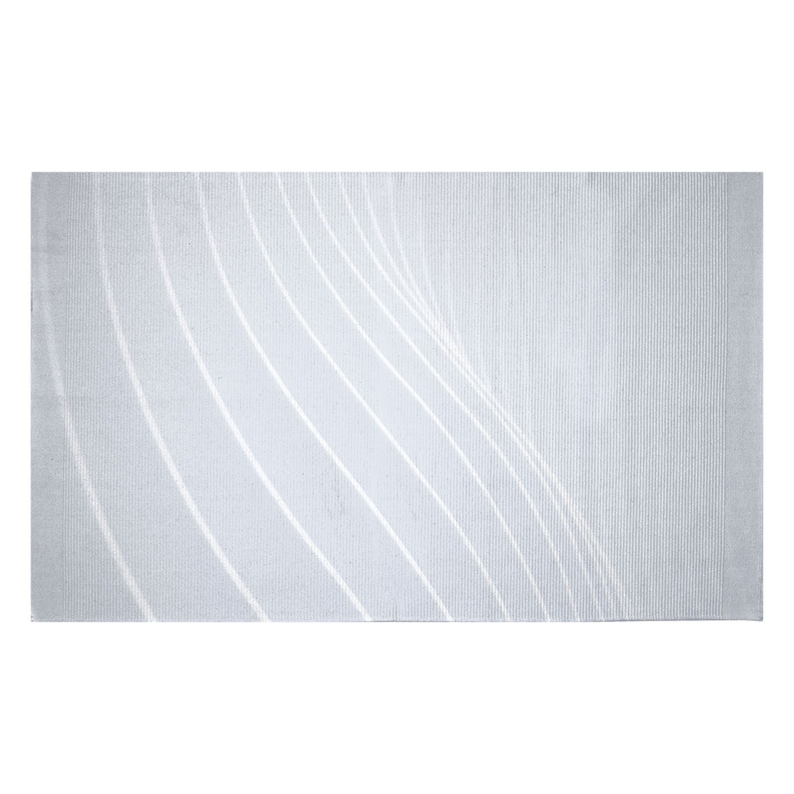 White Lines Woven Rug - Small