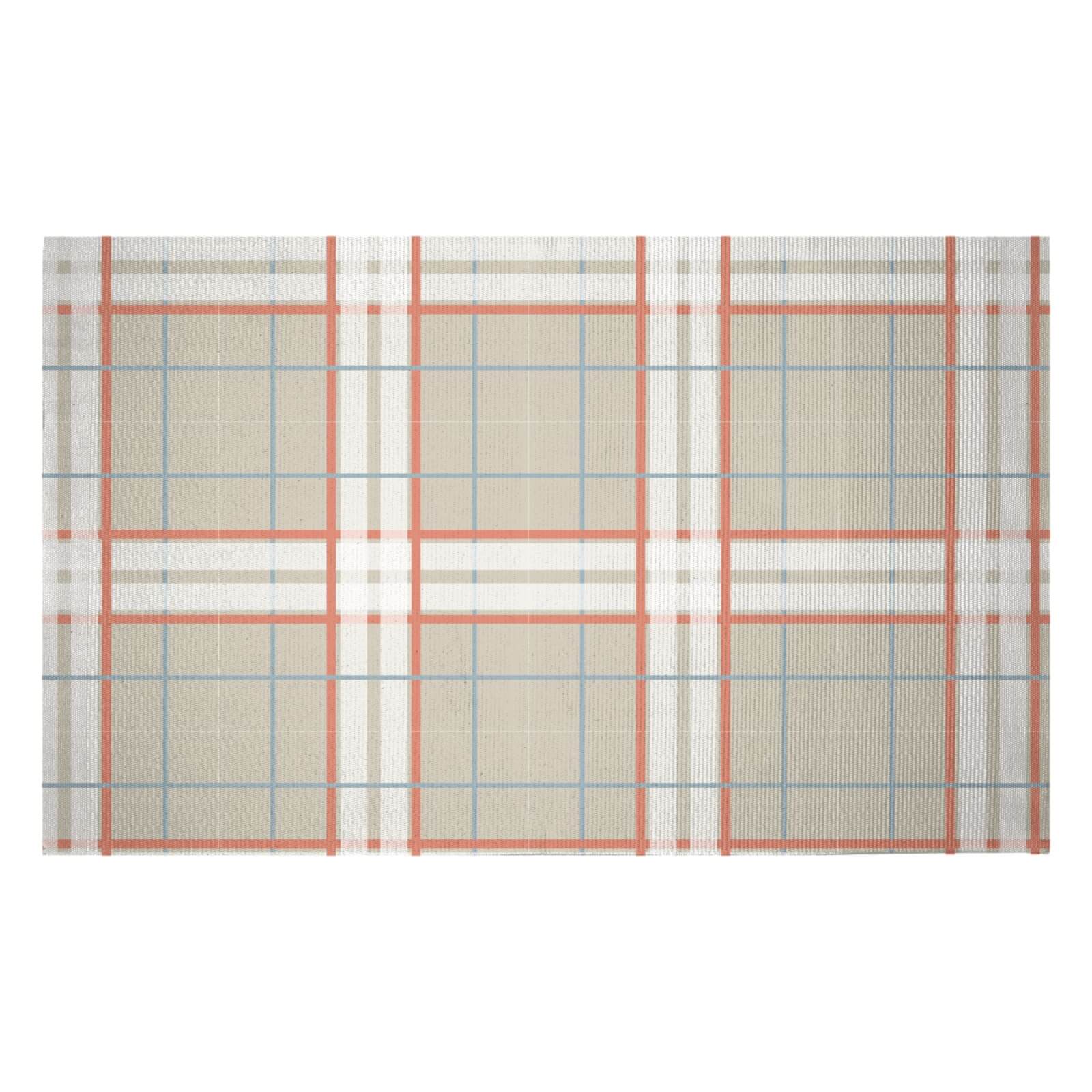 Artistic Tartan Woven Rug - Small