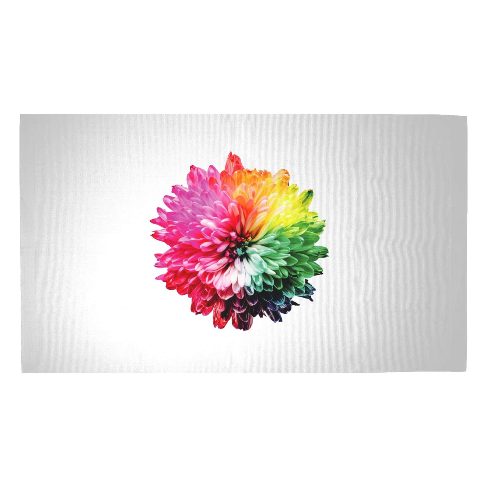 Fluro Flower Woven Rug - Medium
