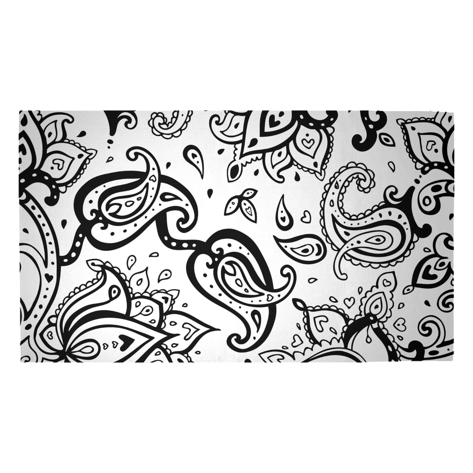 Floral Paisley Woven Rug - Medium