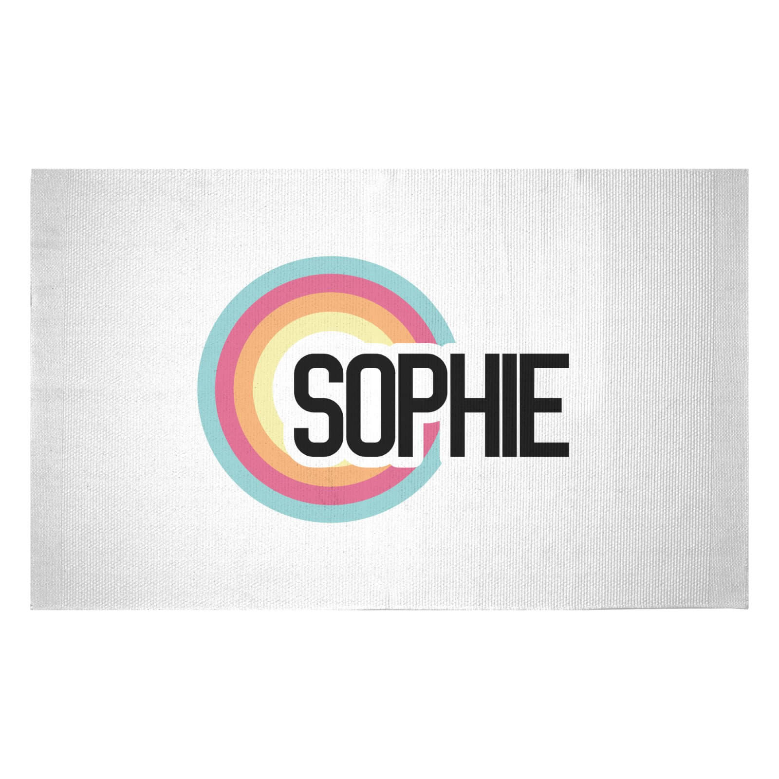 Sophie Rainbow Woven Rug - Small