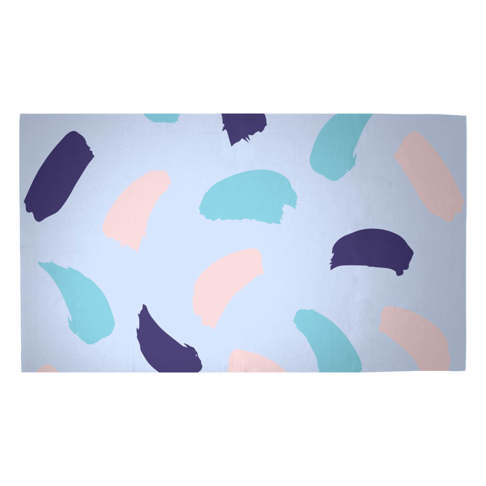 Large Brush Strokes Woven Rug - Medium