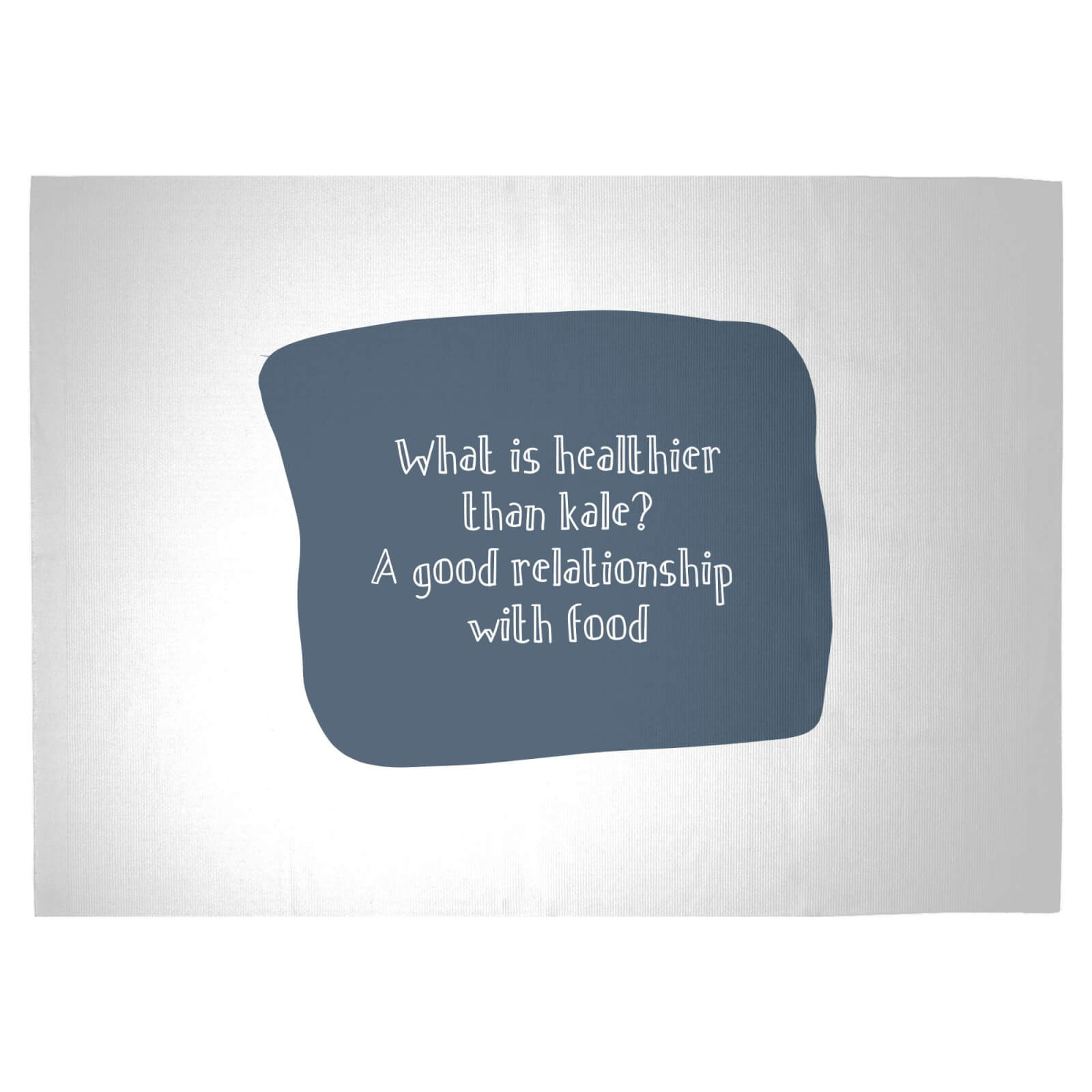 A Good Relationship With Food Woven Rug - Large