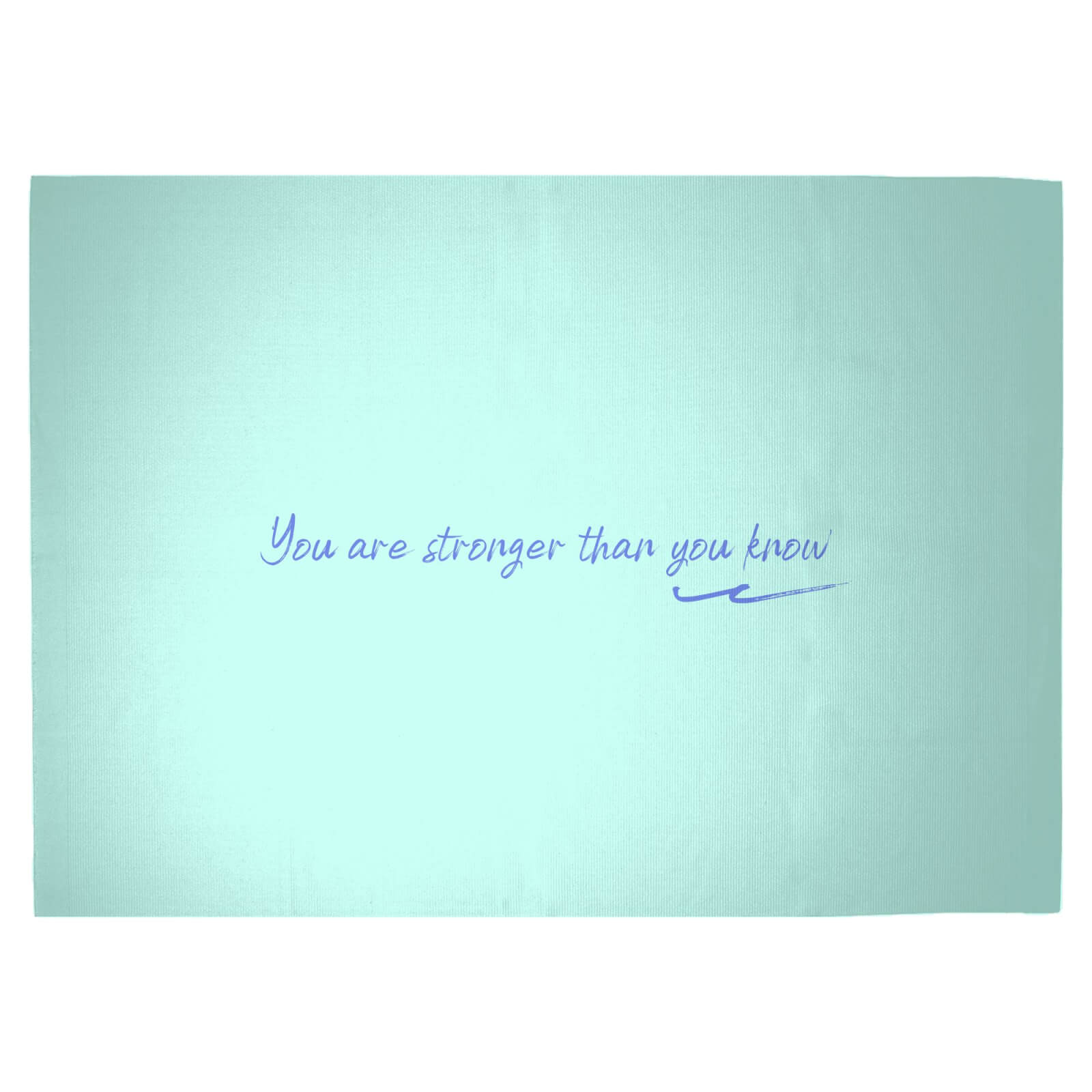 You Are Stronger Than You Know Woven Rug - Large