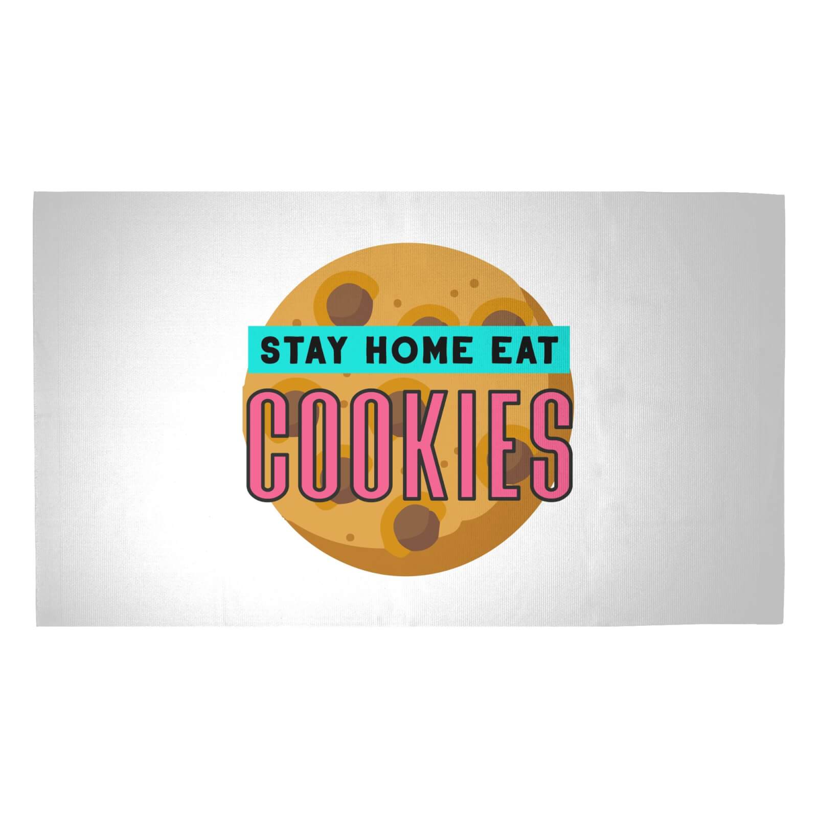 Stay Home Eat Cookies Woven Rug - Medium