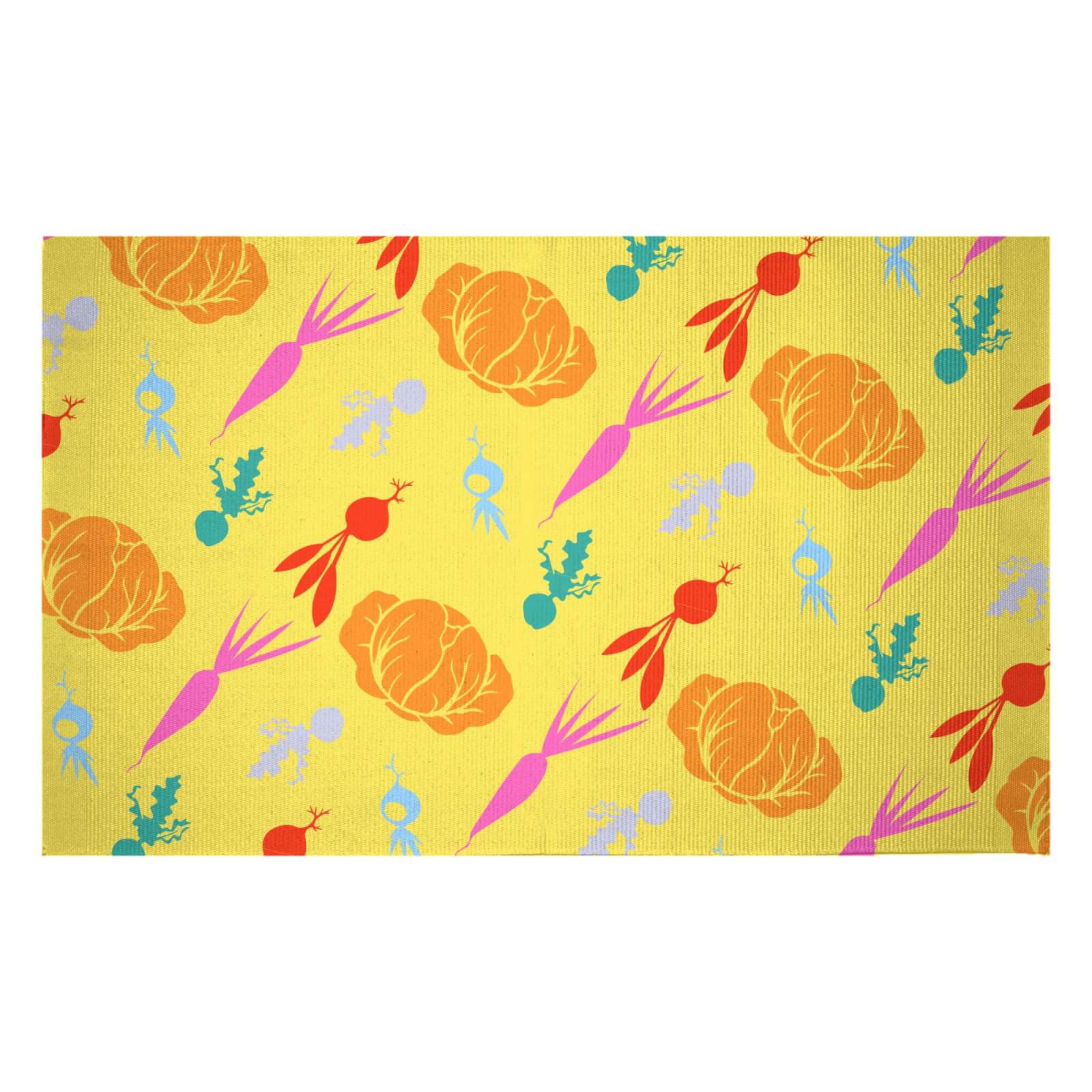 Garden Veg Woven Rug - Small