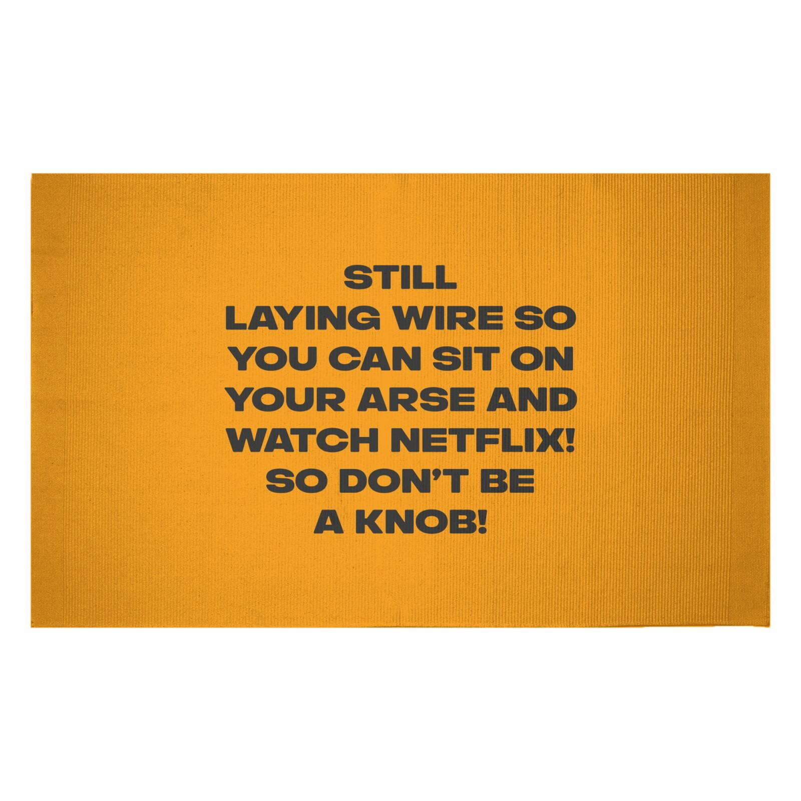 Still Laying Wire Woven Rug - Small