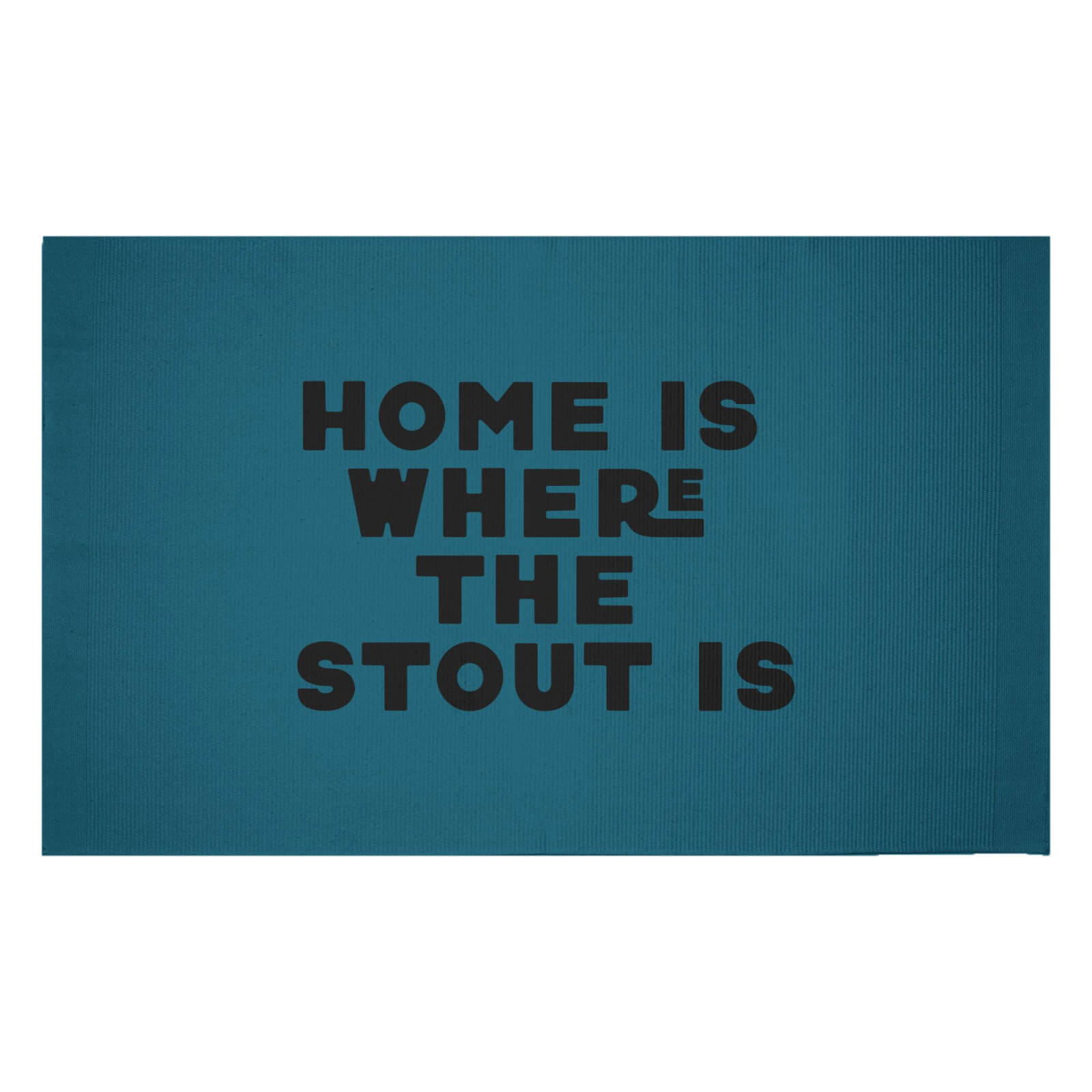 Home Is Where The Stout Is Woven Rug - Small