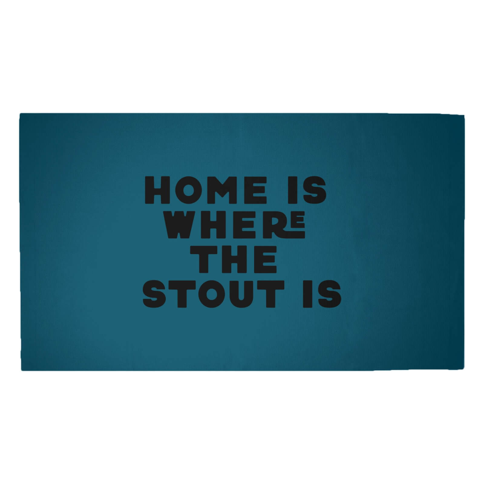 Home Is Where The Stout Is Woven Rug - Medium