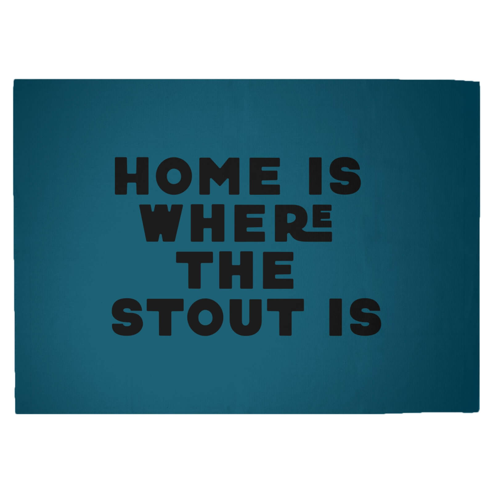 Home Is Where The Stout Is Woven Rug - Large