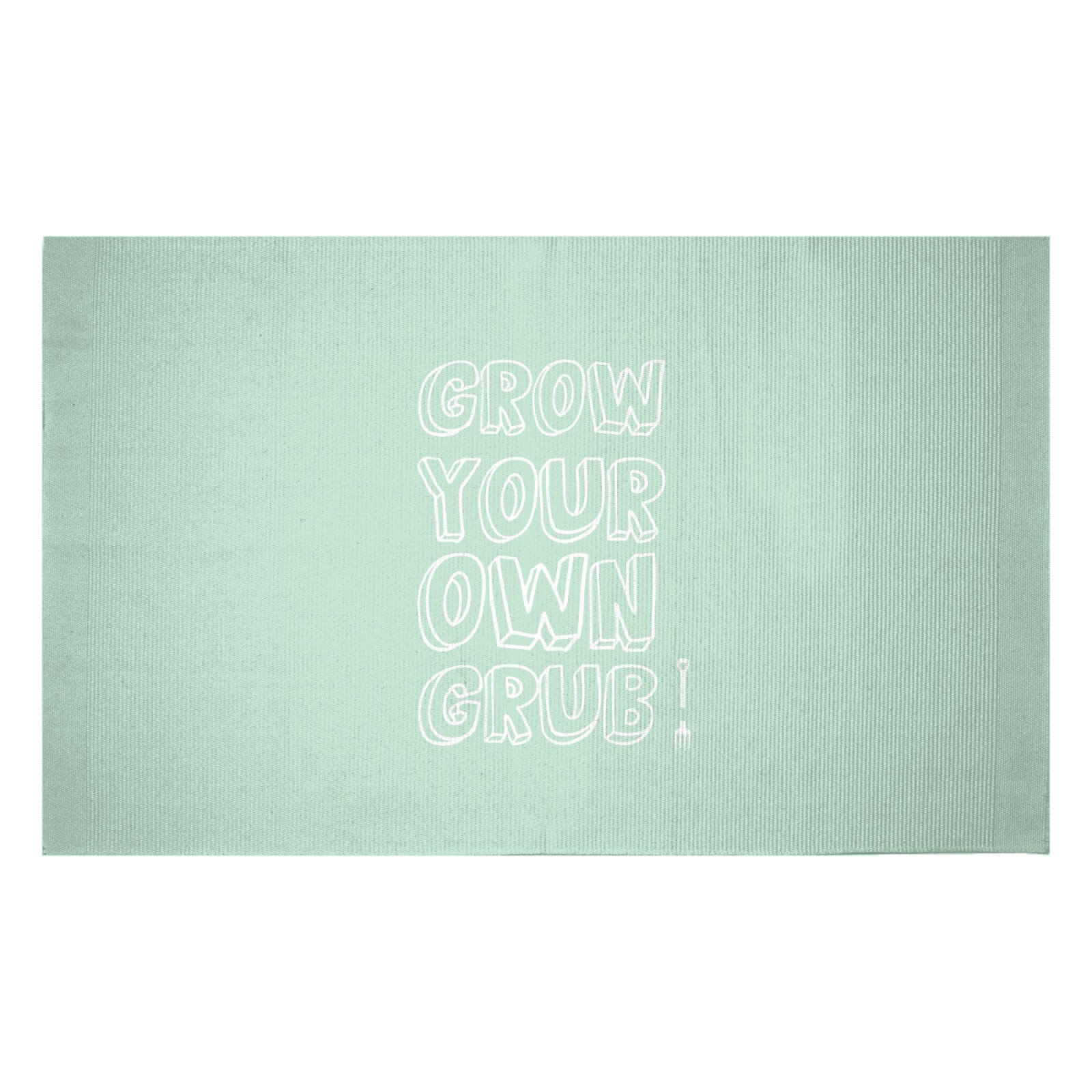 Grow Your Own Grub Woven Rug - Small