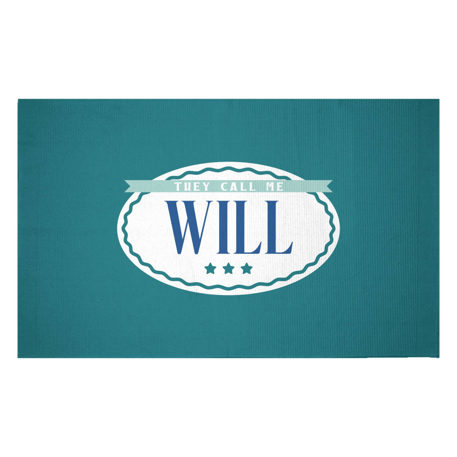 They Call Me Will Woven Rug - Small