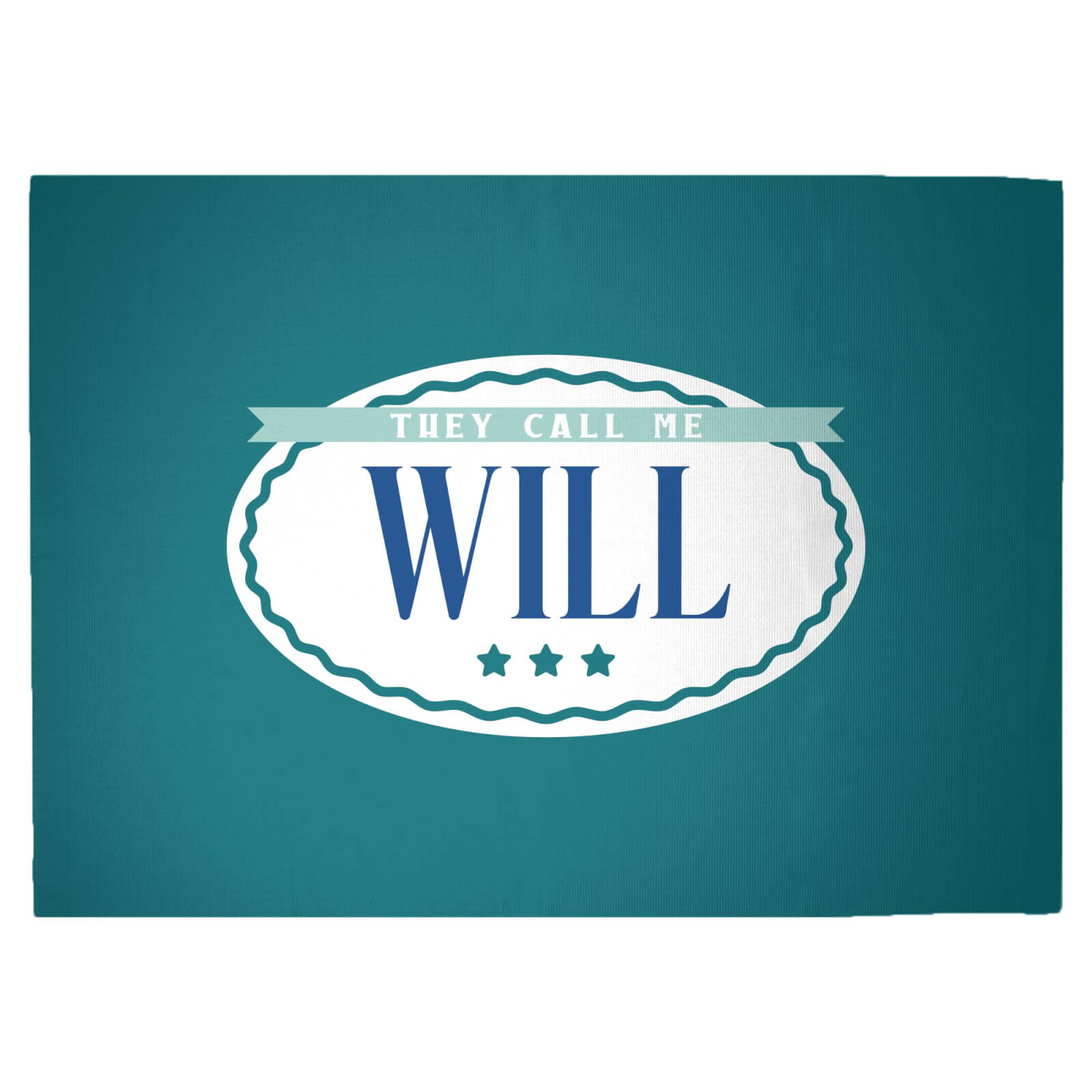 They Call Me Will Woven Rug - Large