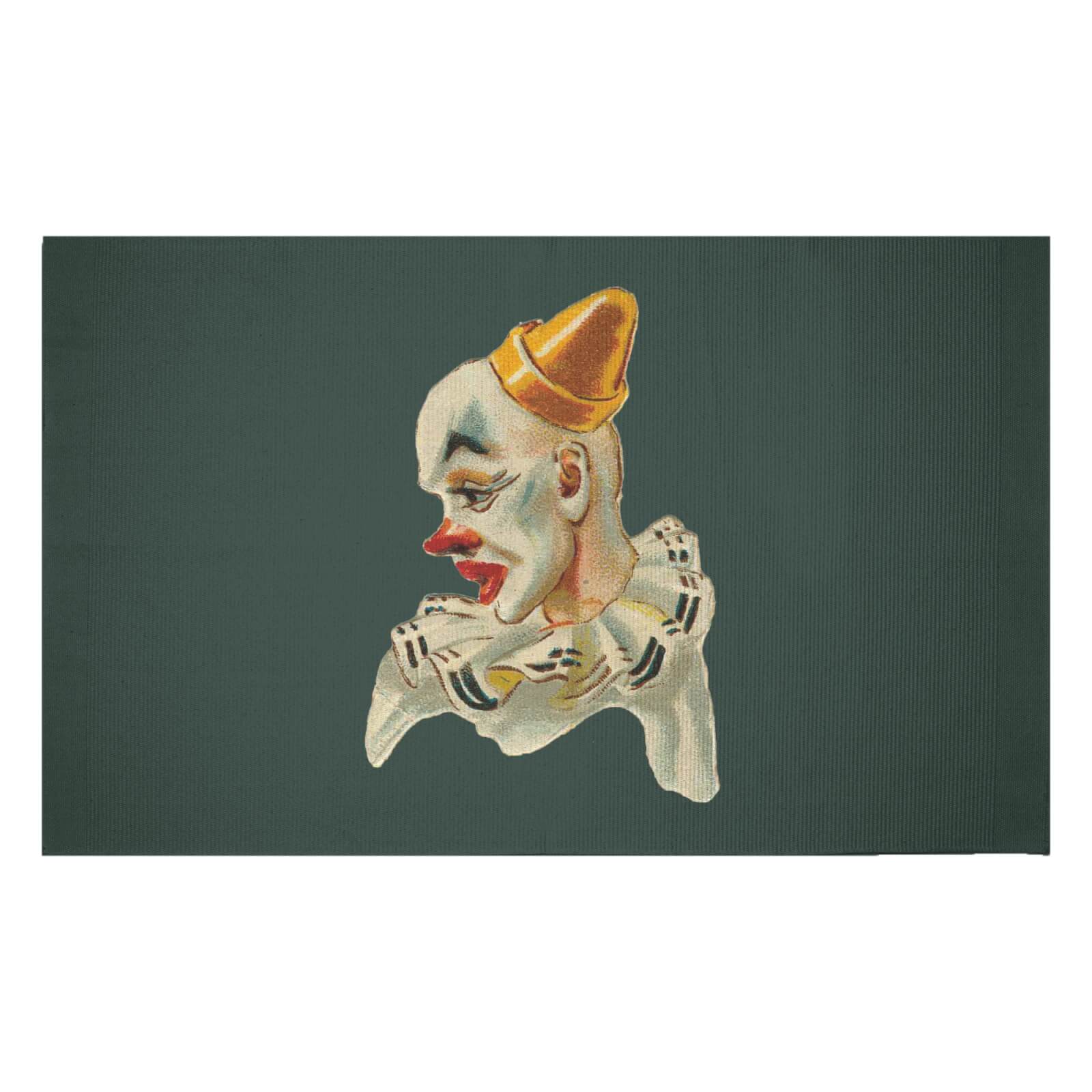 Serious Clown Woven Rug - Small