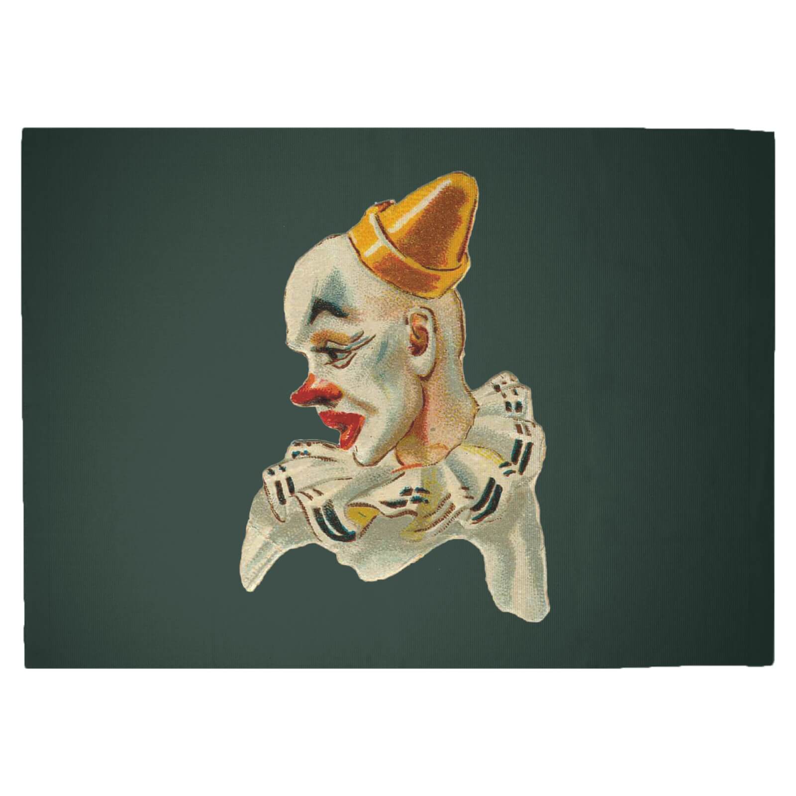 Serious Clown Woven Rug - Large