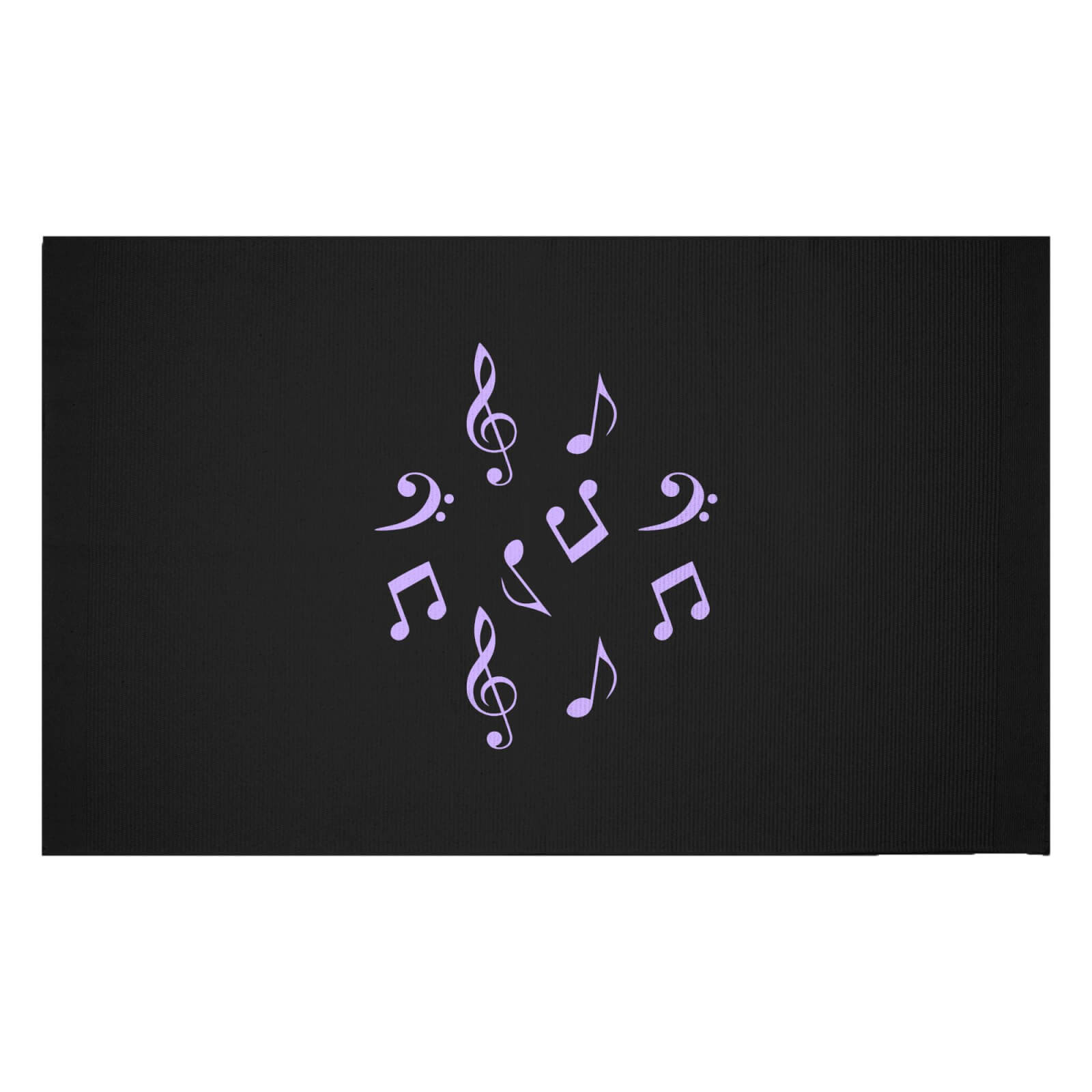 Music Note Woven Rug - Small