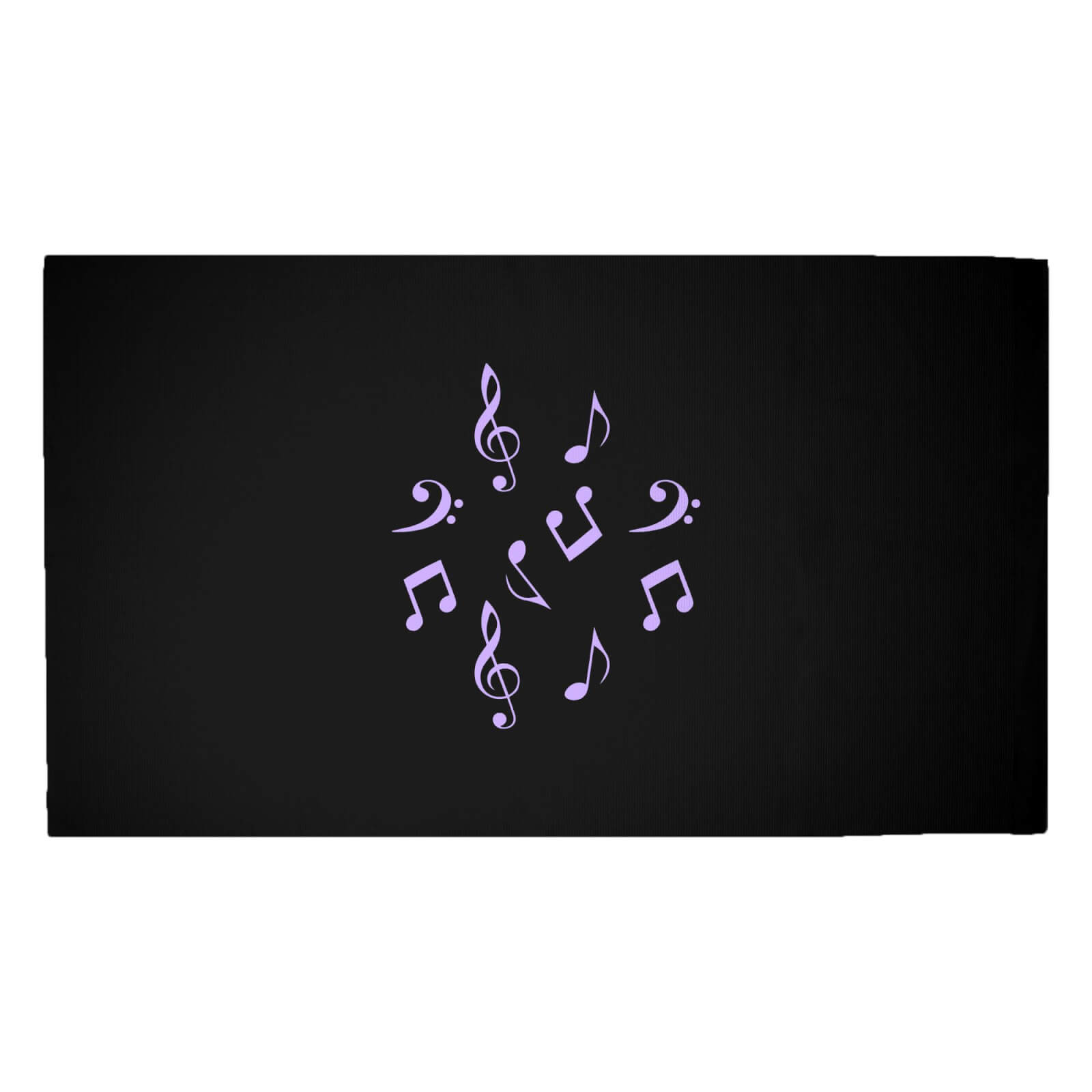 Music Note Woven Rug - Medium