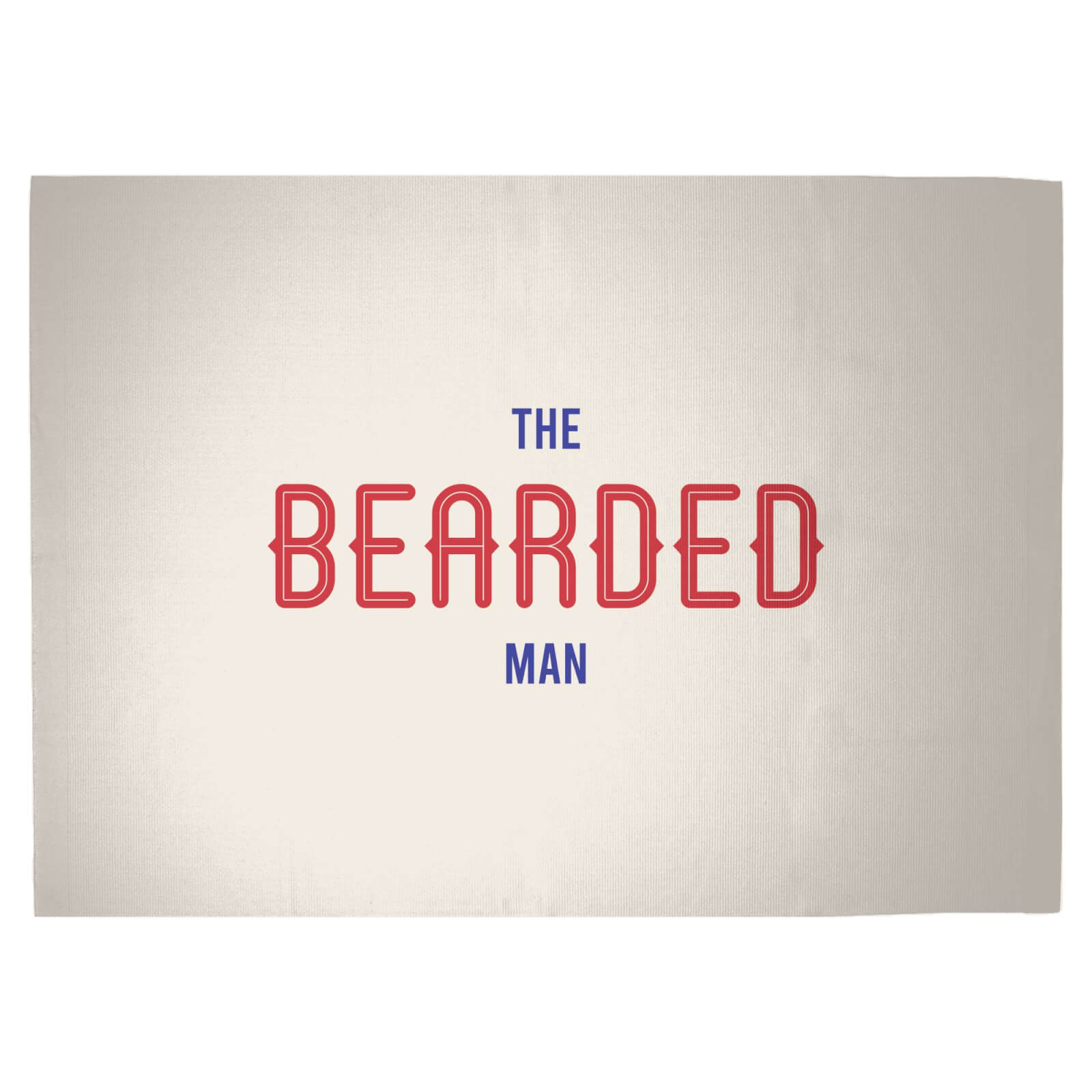 The Bearded Man Woven Rug - Large