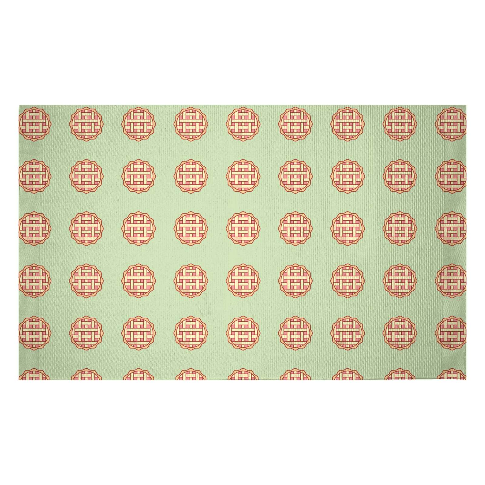 Pie Pattern Woven Rug - Small