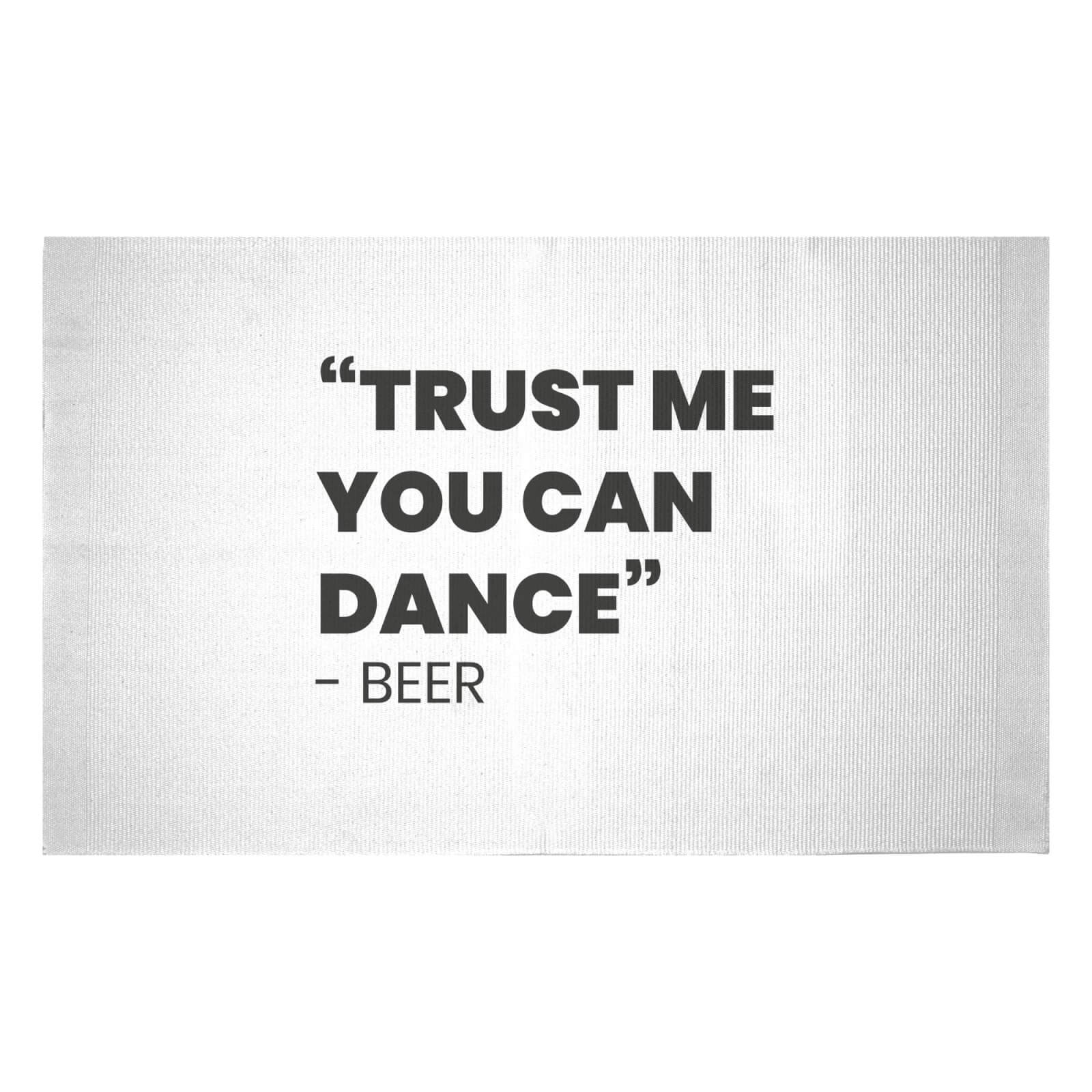 Trust Me You Can Dance - Beer Woven Rug - Small
