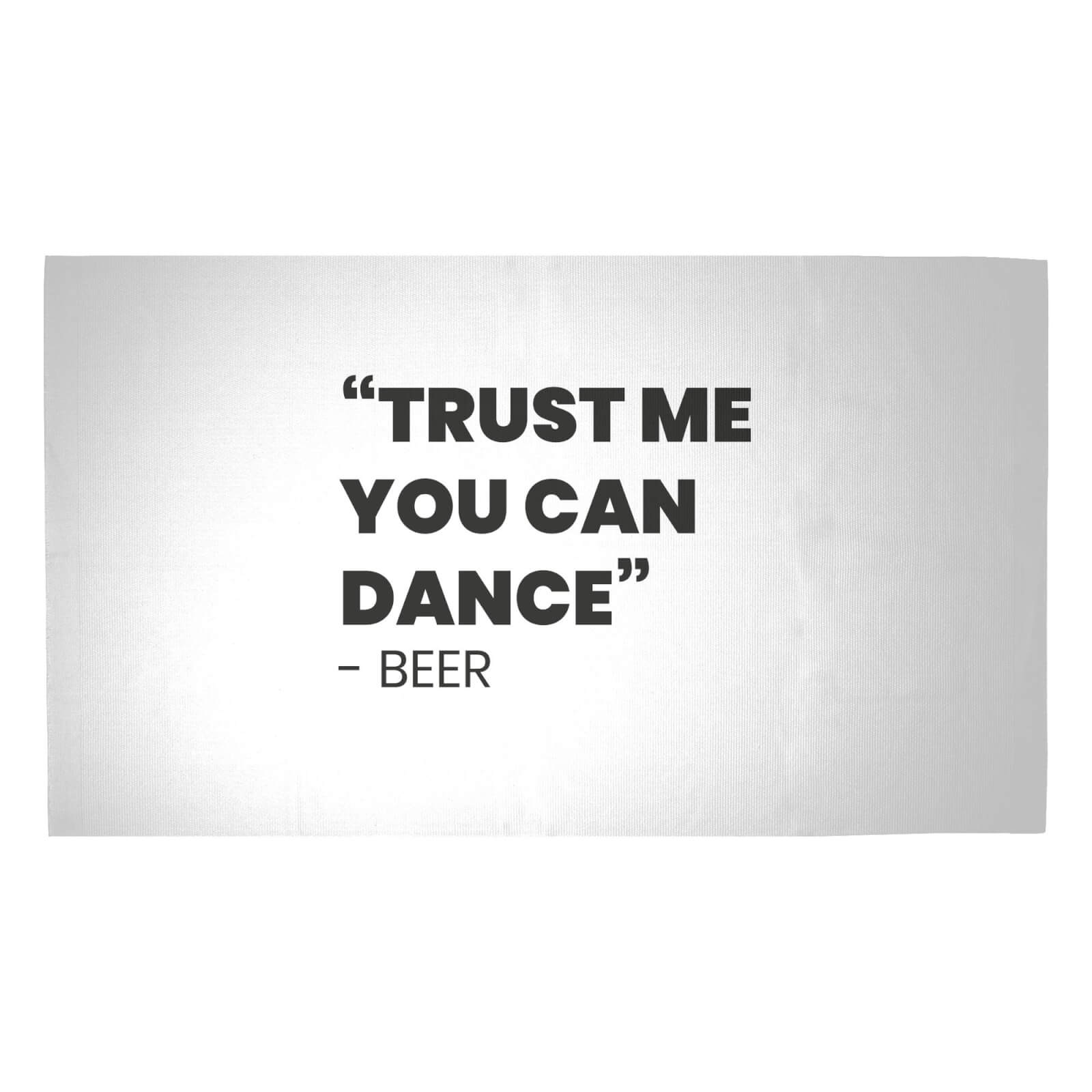 Trust Me You Can Dance - Beer Woven Rug - Medium