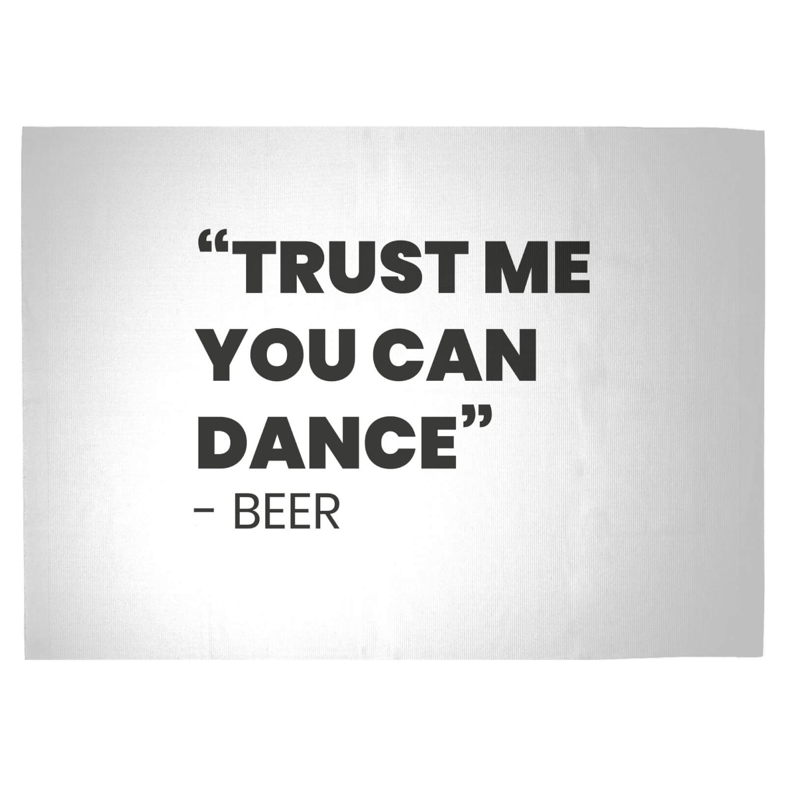 Trust Me You Can Dance - Beer Woven Rug - Large