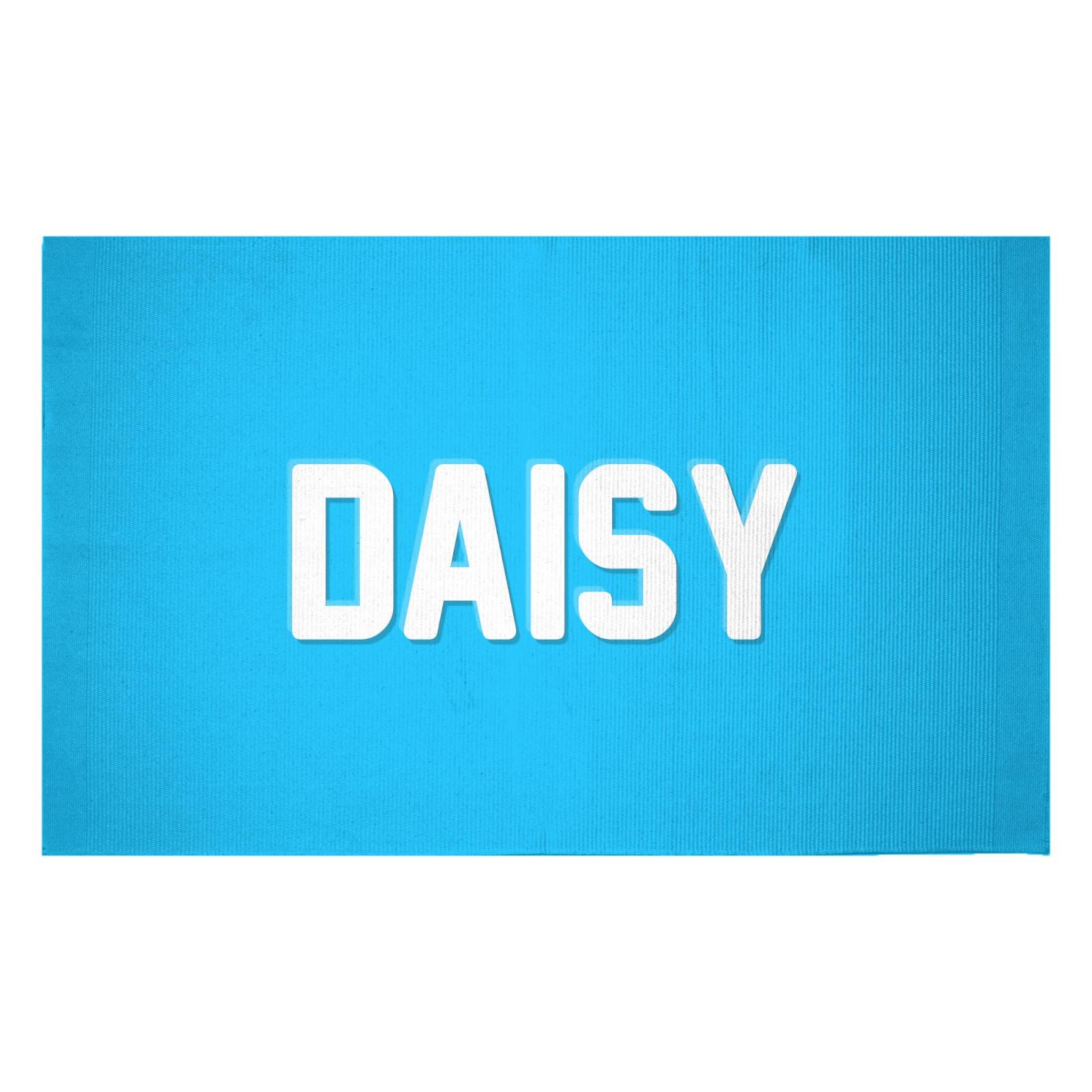 Embossed Daisy Woven Rug - Small