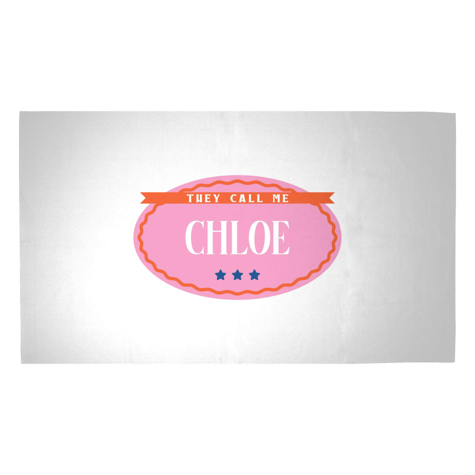 They Call Me Chloe Woven Rug - Medium