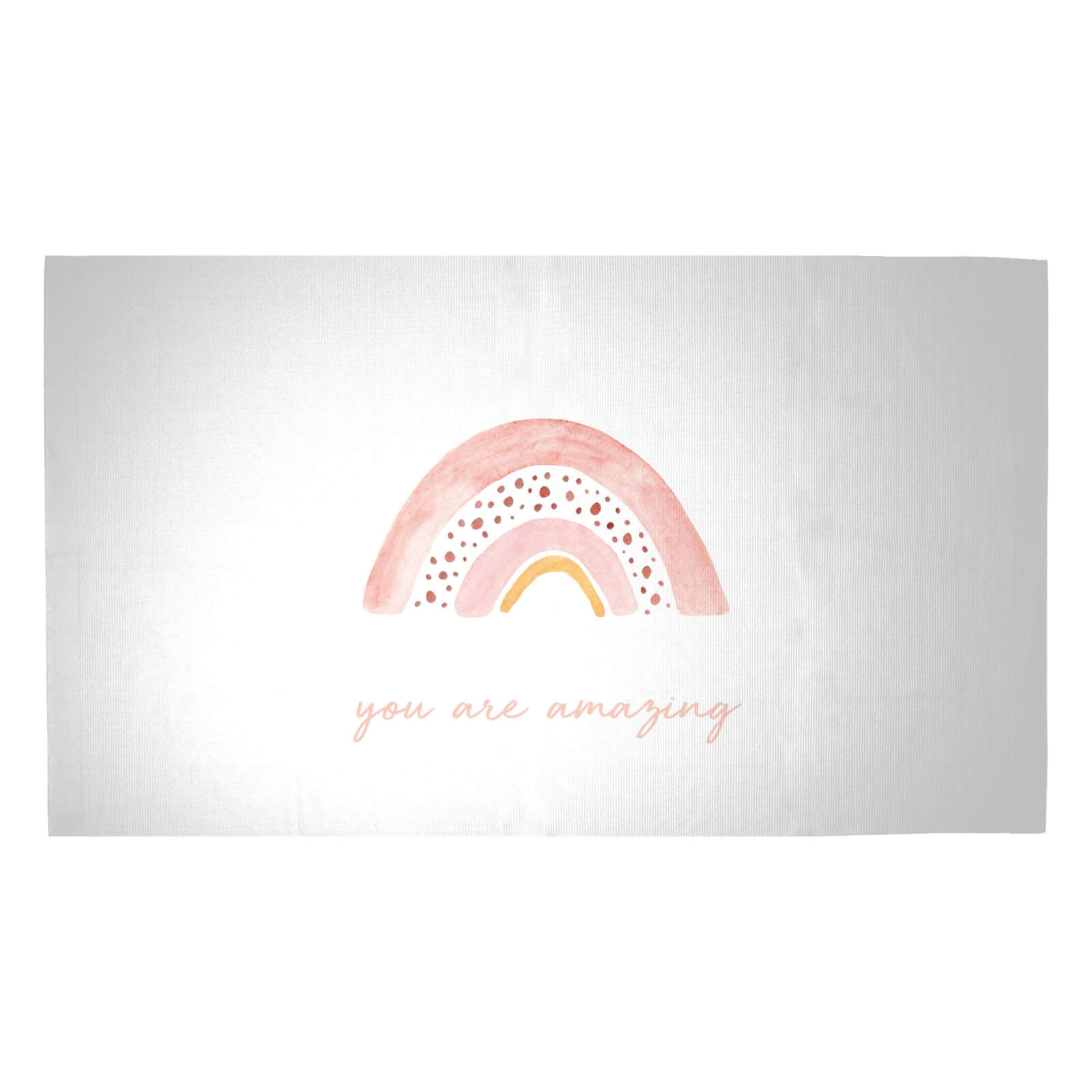 You Are Amazing Rainbow Woven Rug - Medium