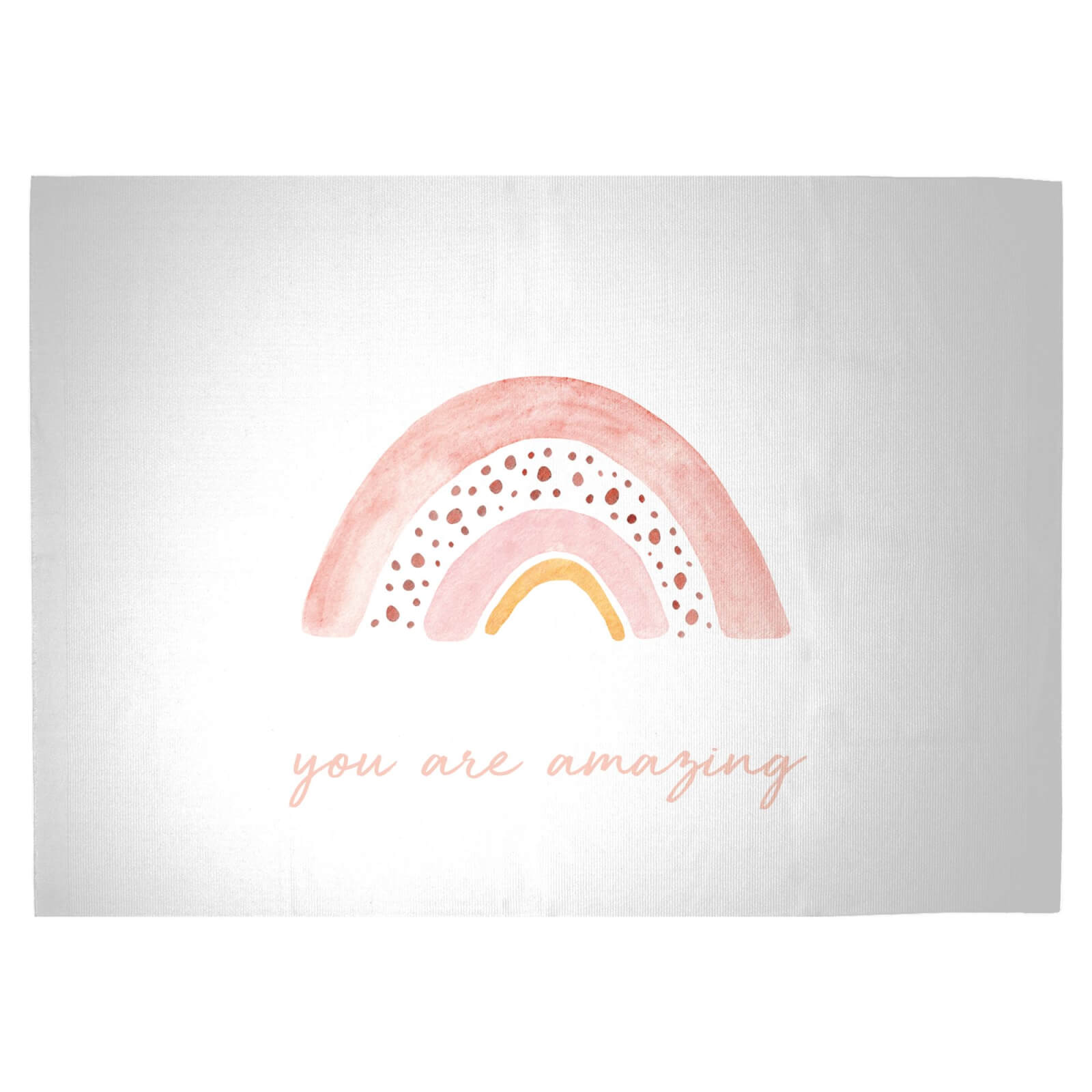 You Are Amazing Rainbow Woven Rug - Large