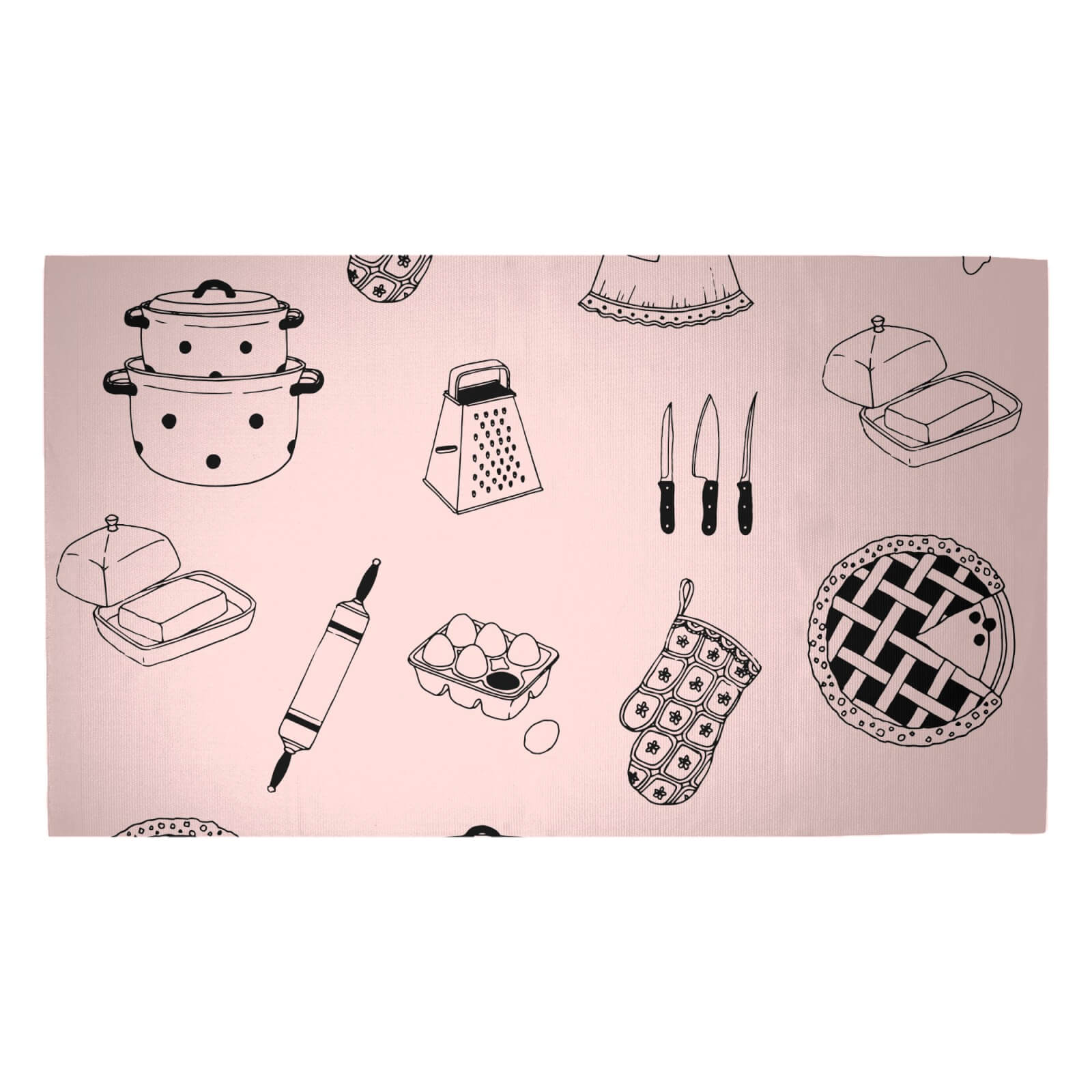 Cooking Woven Rug - Medium