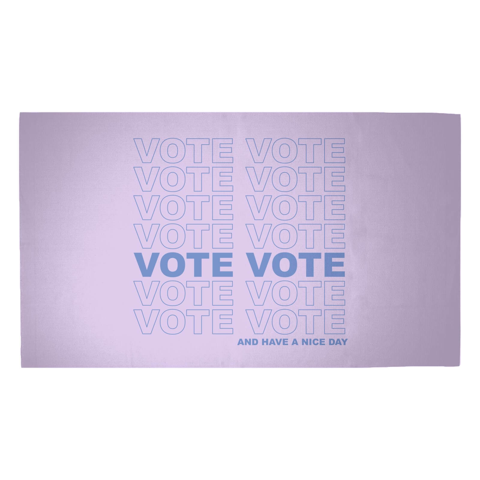 Vote And Have A Nice Day Woven Rug - Medium