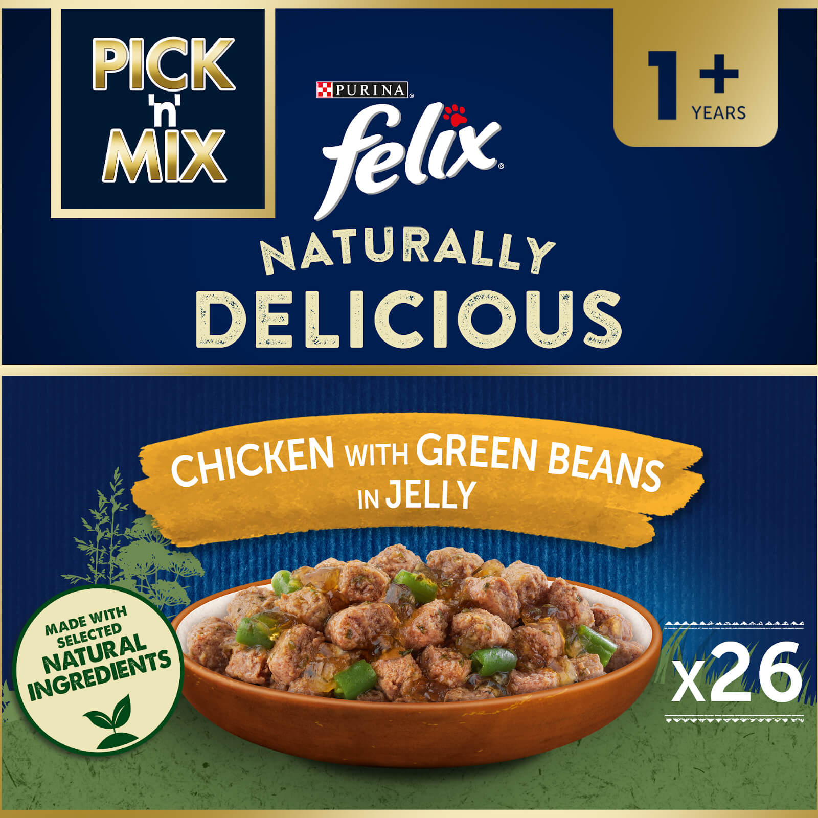 Image of Felix Naturally Delicious Chicken in Jelly 26x80g