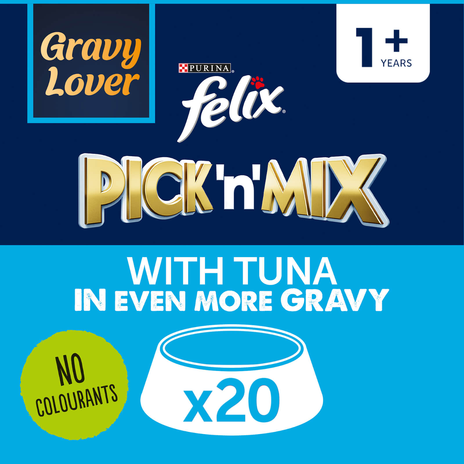 Image of Felix Gravy Lover Tuna 20x100g