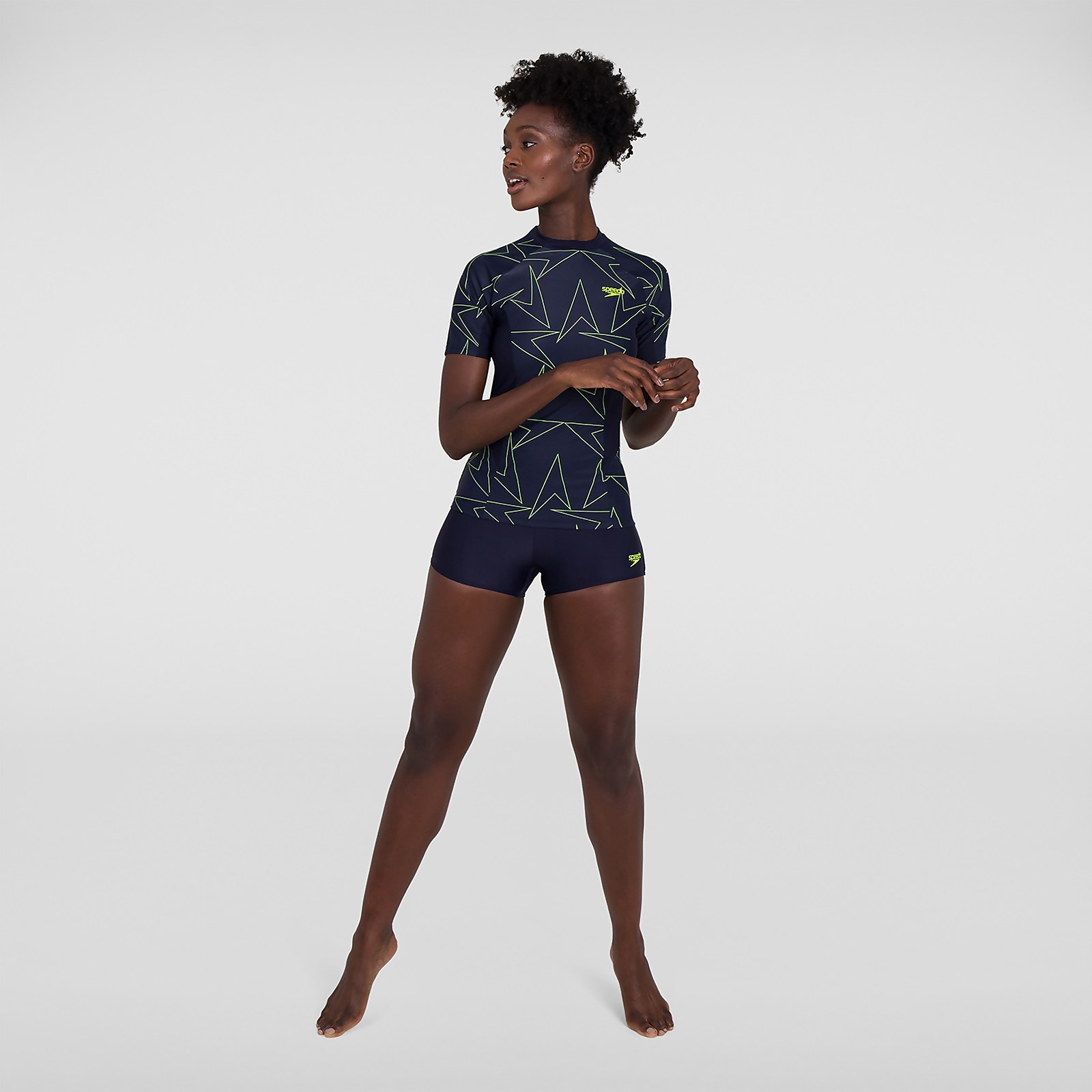 Boomstar Allover Short Sleeve Rash Top - XS
