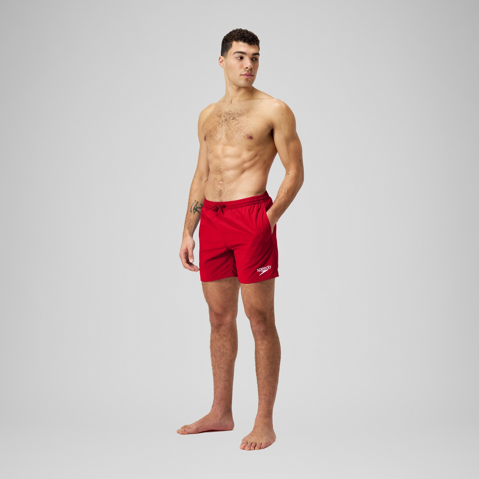 Men's Essentials 16" Swim Short Red