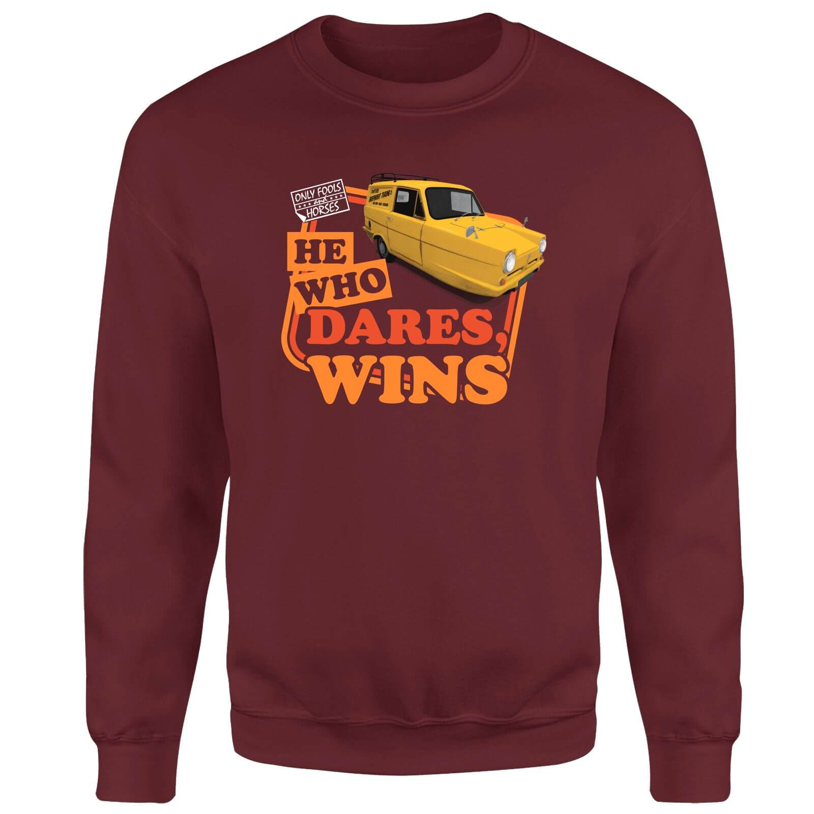 Only Fools And Horses He Who Dares, Wins Sweatshirt - Burgundy - S