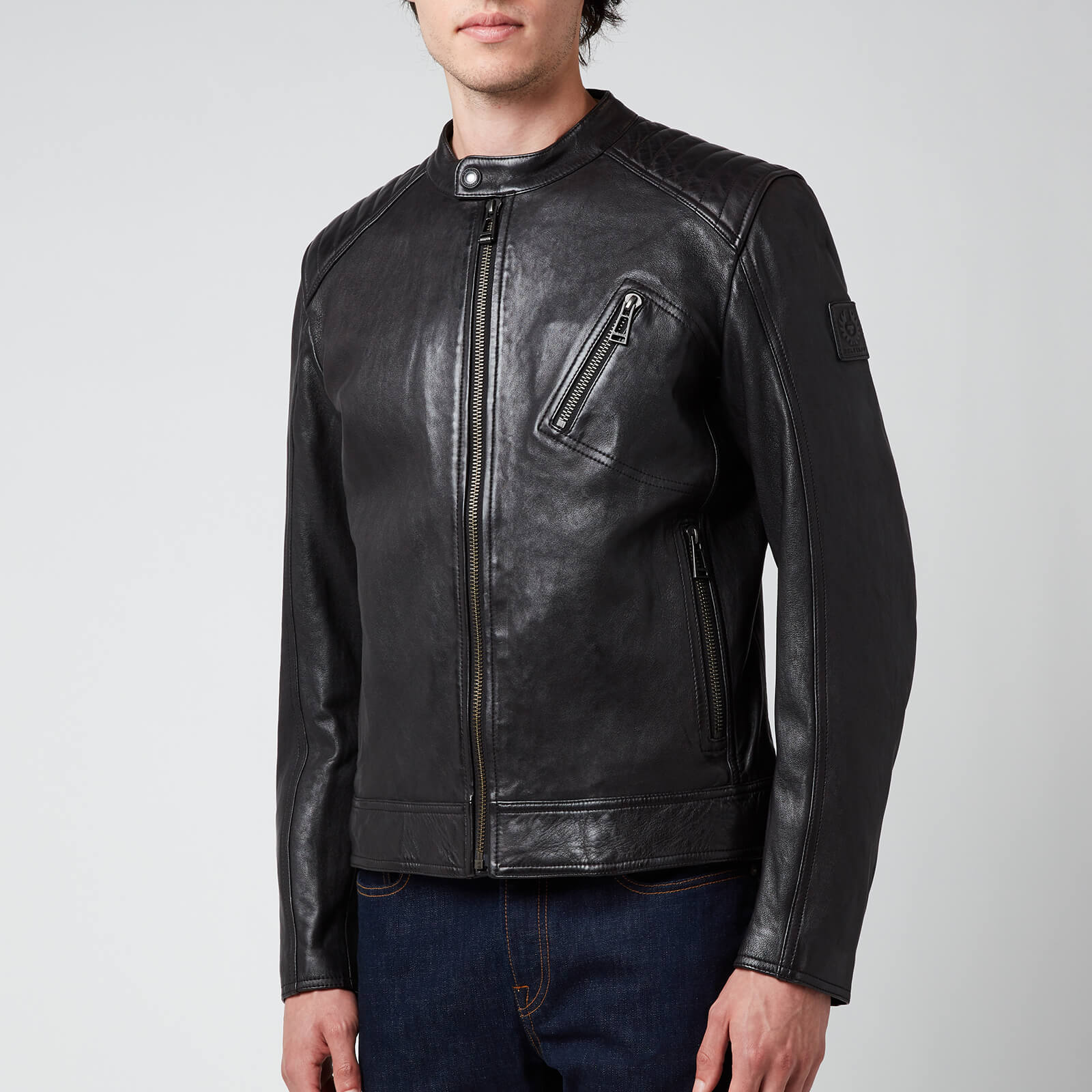 Belstaff Men's V Racer 2.0 Leather Jacket - Black - 50/L
