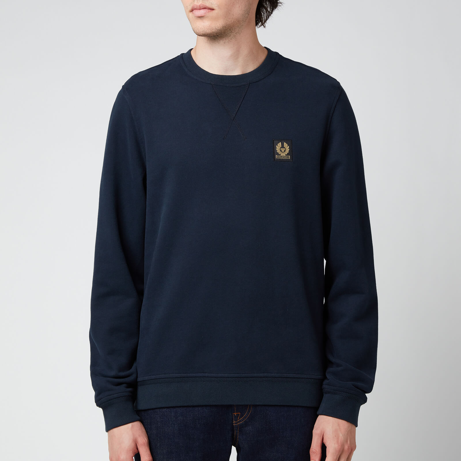 Belstaff Men's Patch Logo Sweatshirt - Dark Ink - S