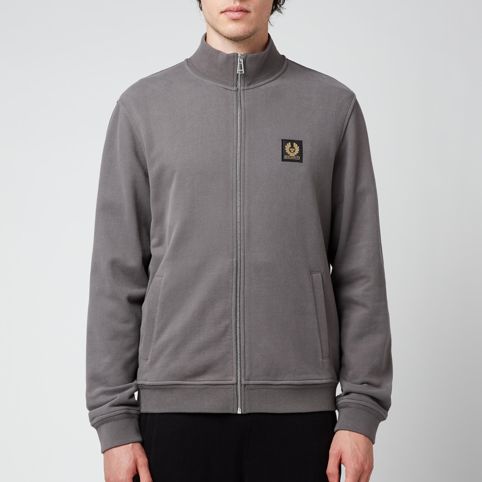 Belstaff Men's Zip-Through Sweatshirt - Granite Grey - S