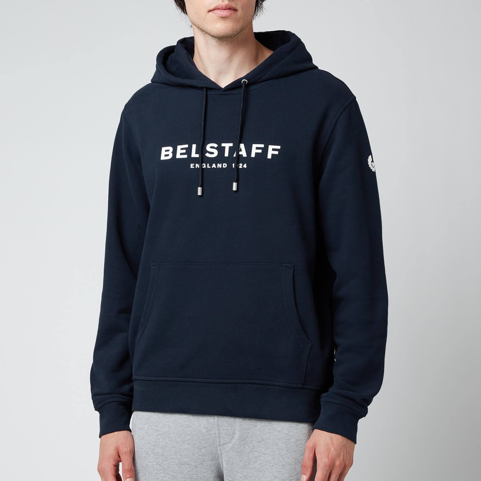 Belstaff Men's 1924 Pullover Hoodie - Dark Ink/Off White - S