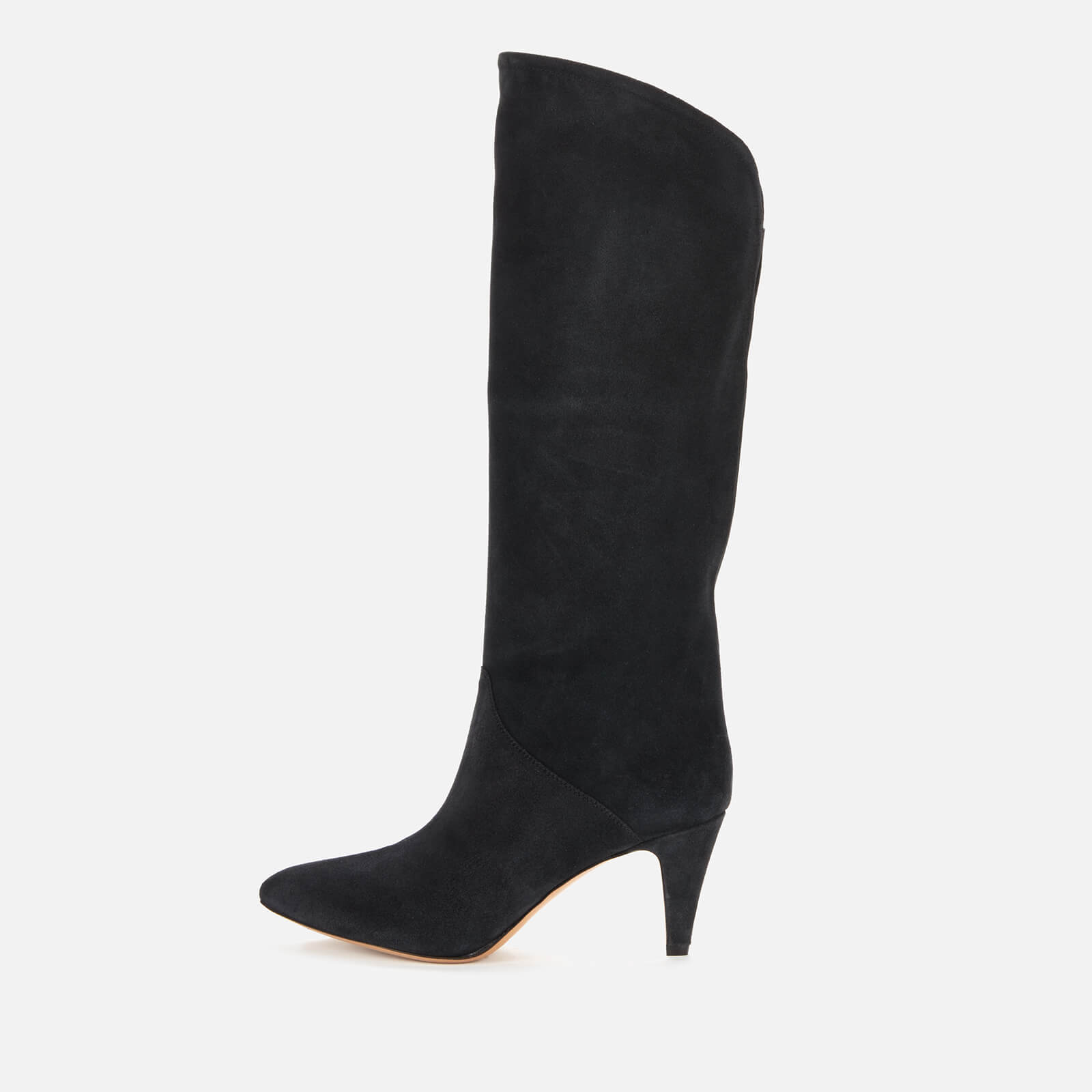 Isabel Marant Women's Laylis Suede Heeled Knee High Boots - Faded Black - UK 7