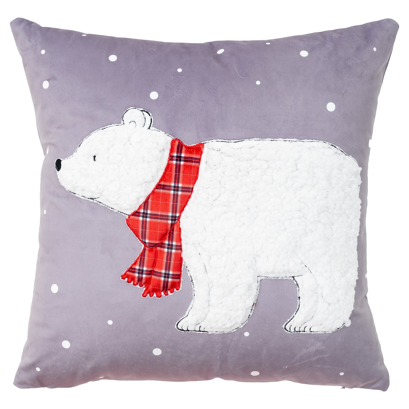Photo of Fleece Polar Bear Cushion - 45x45cm